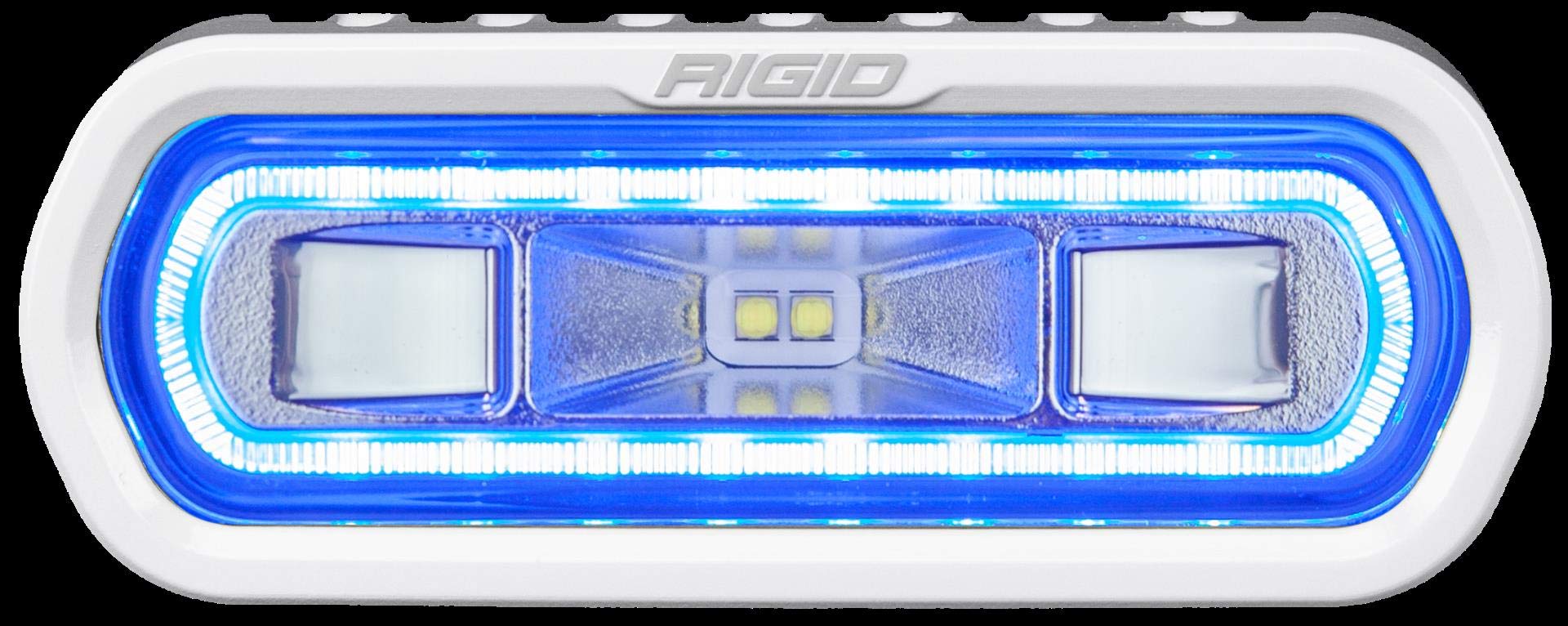 Marine Spreader Light Rigid Industries SR-L Series - White Surface Mount - White Light w/Blue Halo