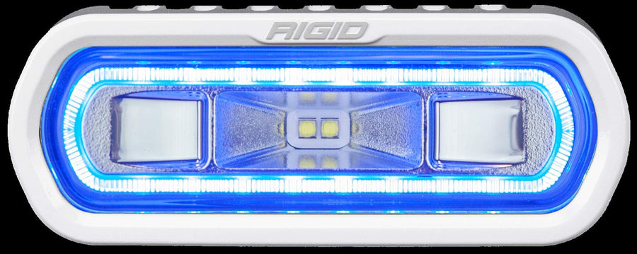 Marine Spreader Light Rigid Industries SR-L Series - White Surface Mount - White Light w/Blue Halo