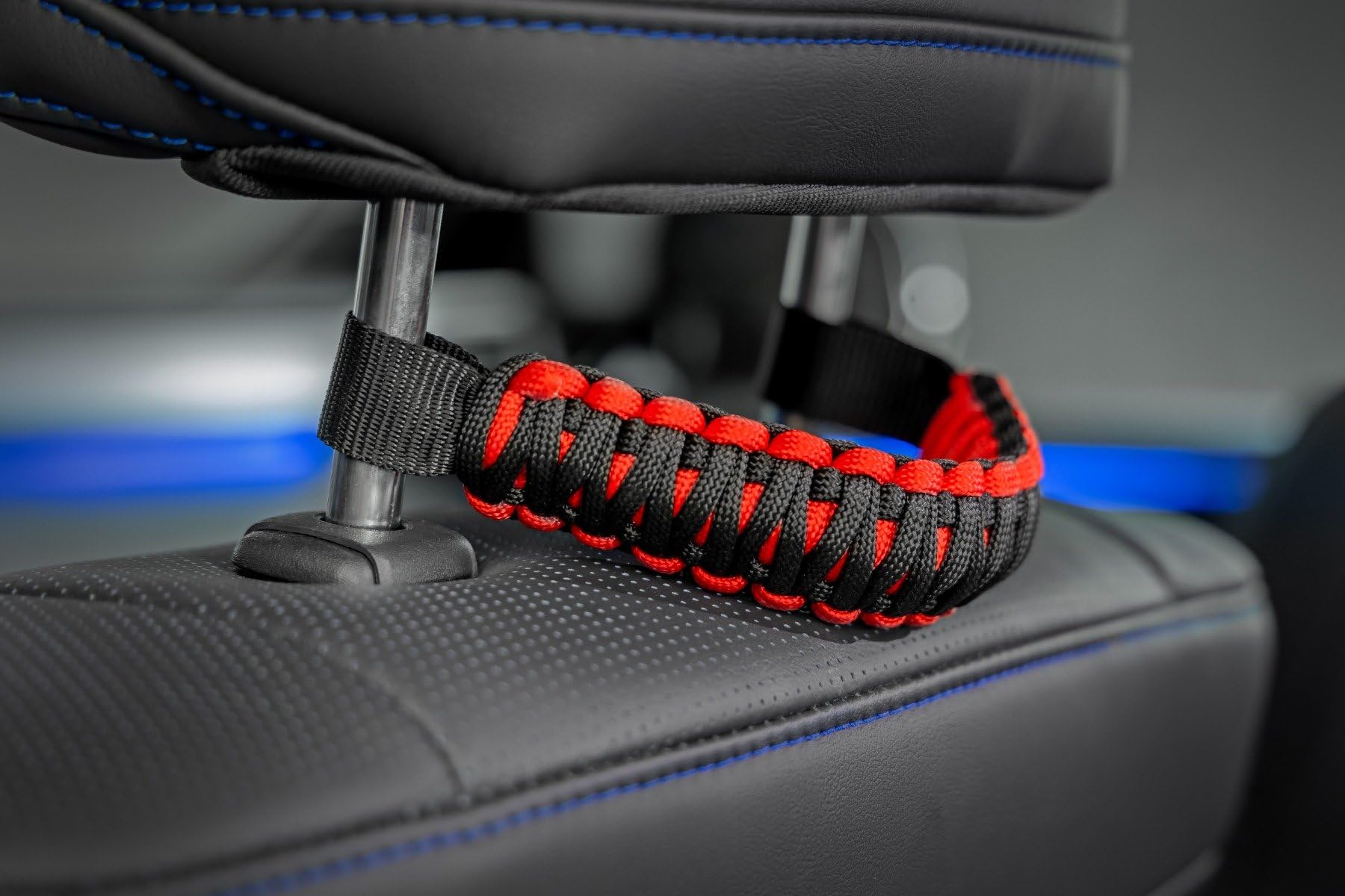 Paracord Rough Country Headrest Grab Handles | Universal Fitment | Corded | Sold As Pair - 117615