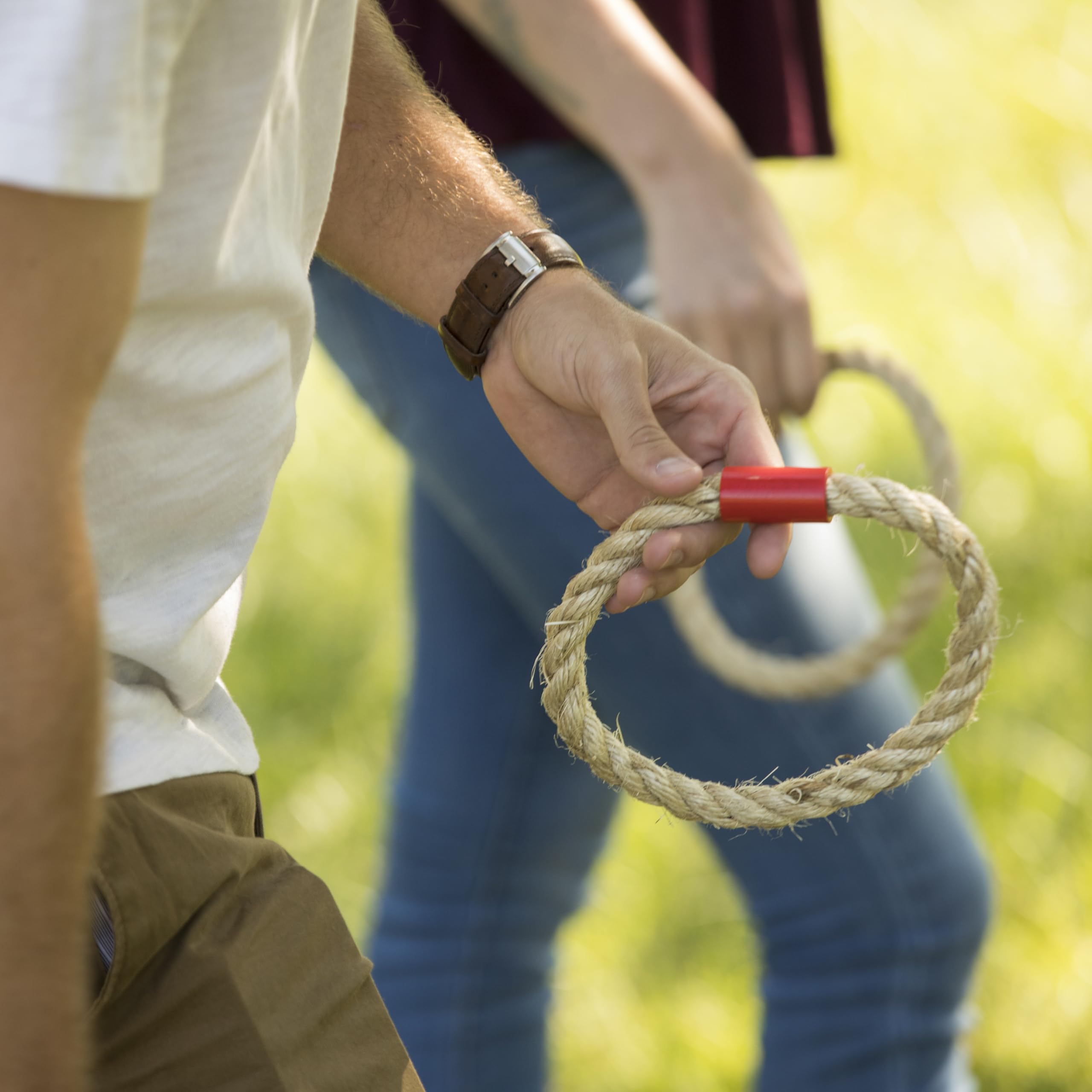 Triumph Premium Triumph Wooden Quoit Set - Includes 2 Targets and 6 Sisal Rope Rings