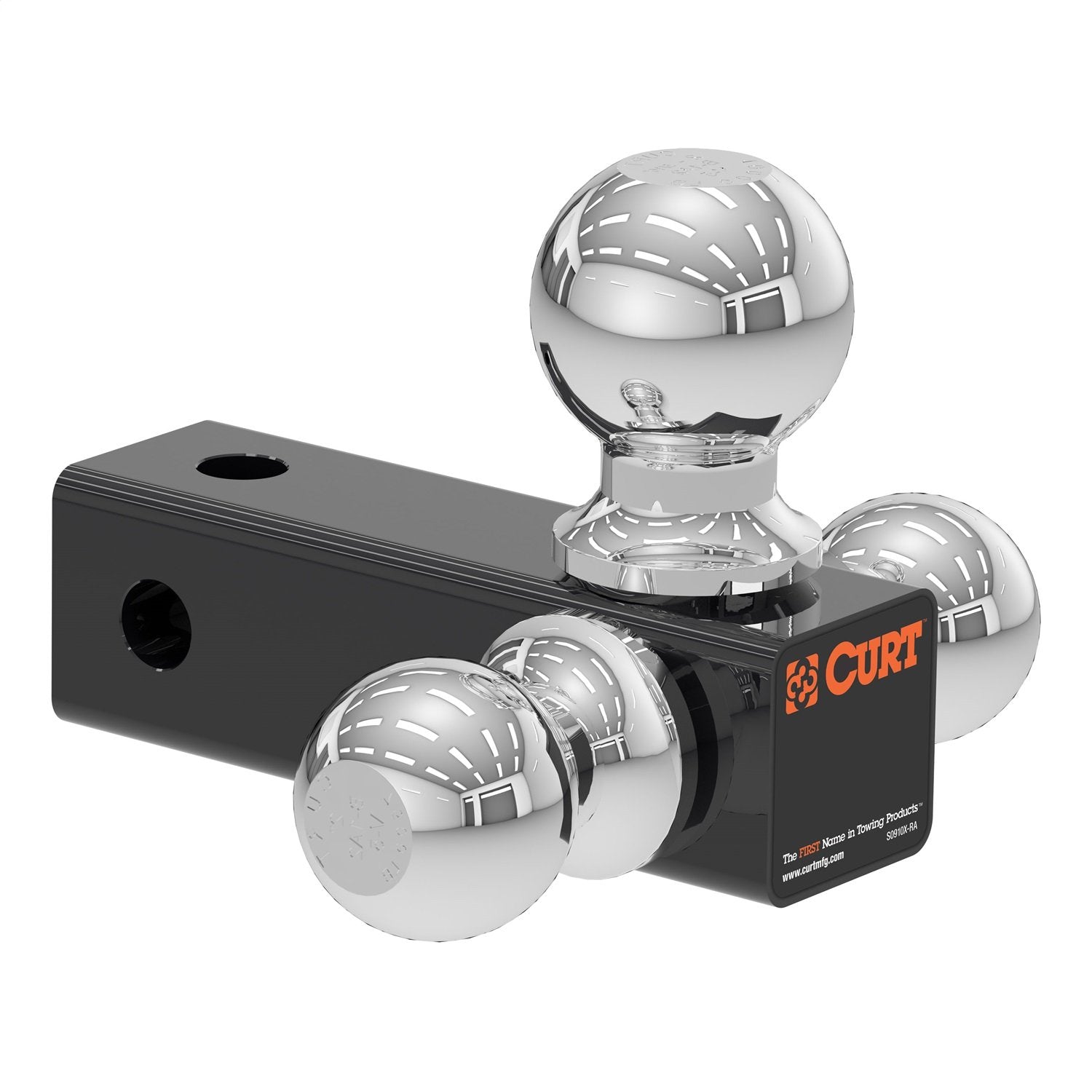 CURT Replacement 45800 Adjustable Trailer Hitch Ball Mount Head with 3 Balls for CURT #45799