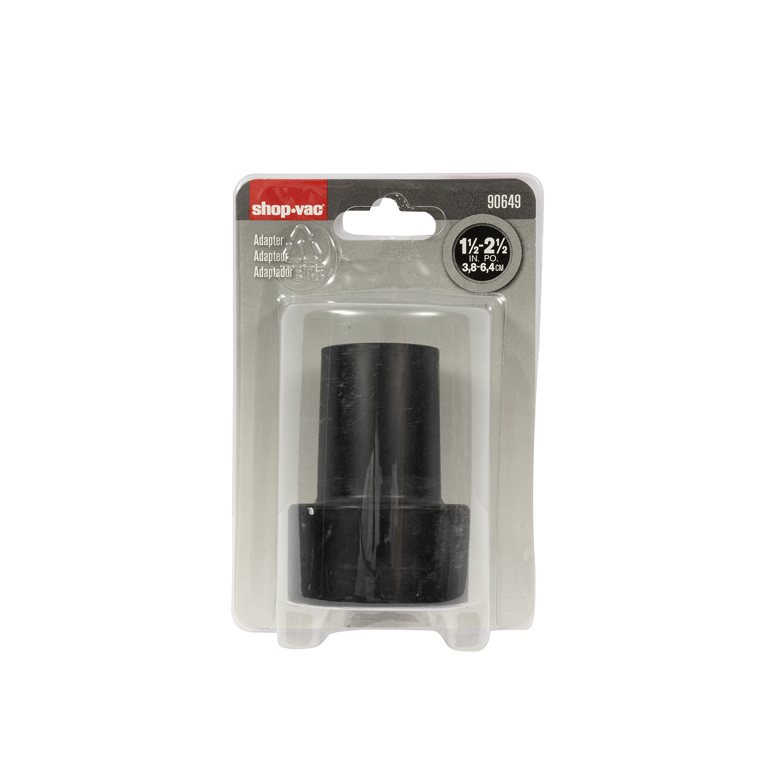 Shop-Vac 9064900 Conversion Unit 2.5 Inch to 1.5 Inch, Durable Design For Adapting Hose Sizes, (1-Pack)