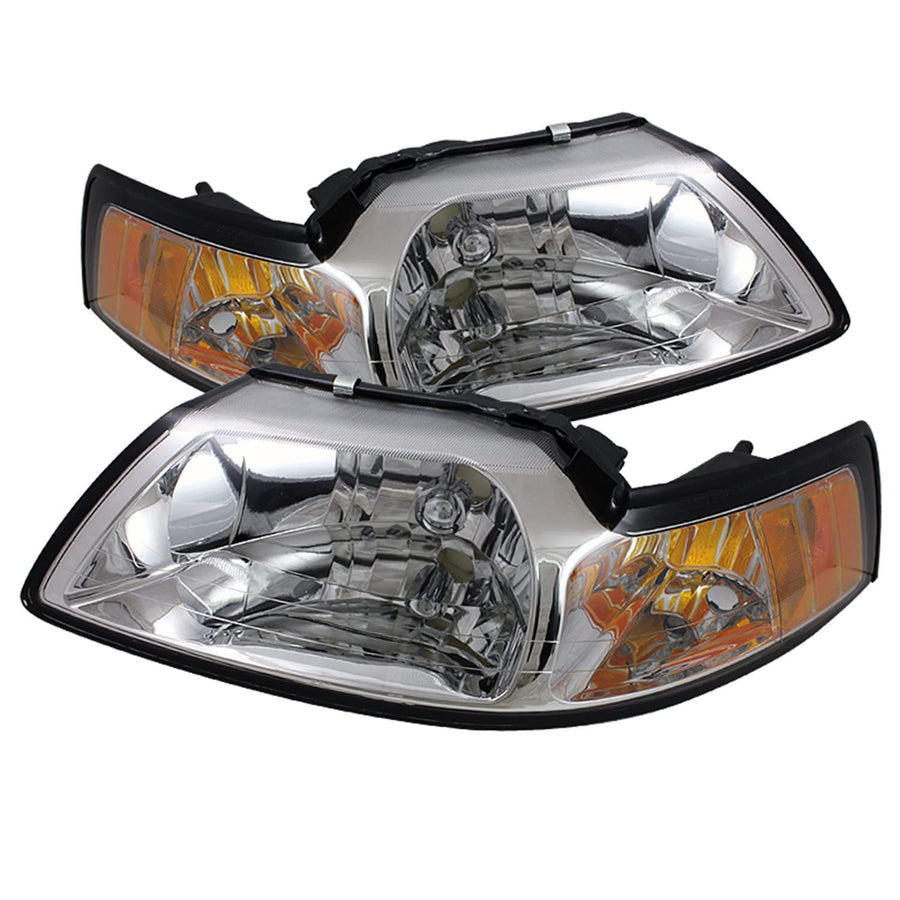 Chrome/Clear xTune Auto 5064493 Crystal Headlights
