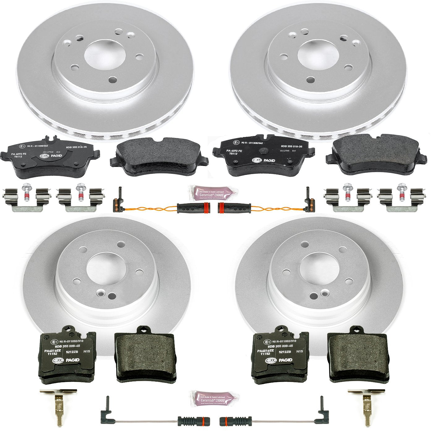 Euro-Stop Brake Kit Power Stop ESK6745 For Mercedes-Benz C240 2003-2005 [Model Specific]