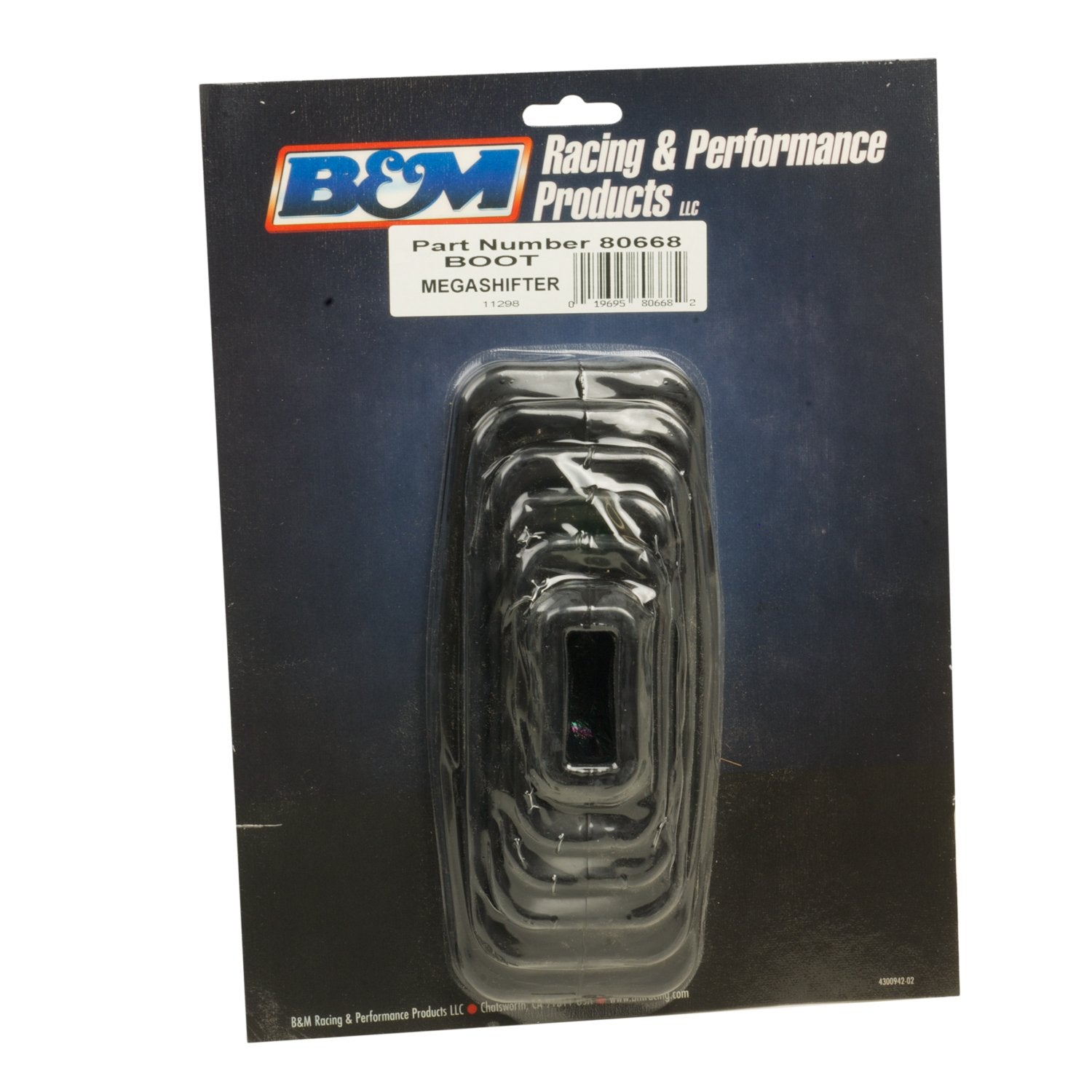 Black Rubber B&M 80668 Shifter Boot