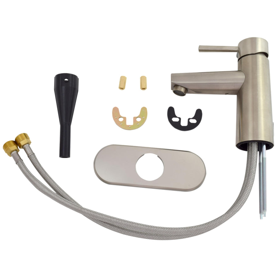 Premium VALTERRA Single Handle Vessel Lavatory - Brushed Nickel