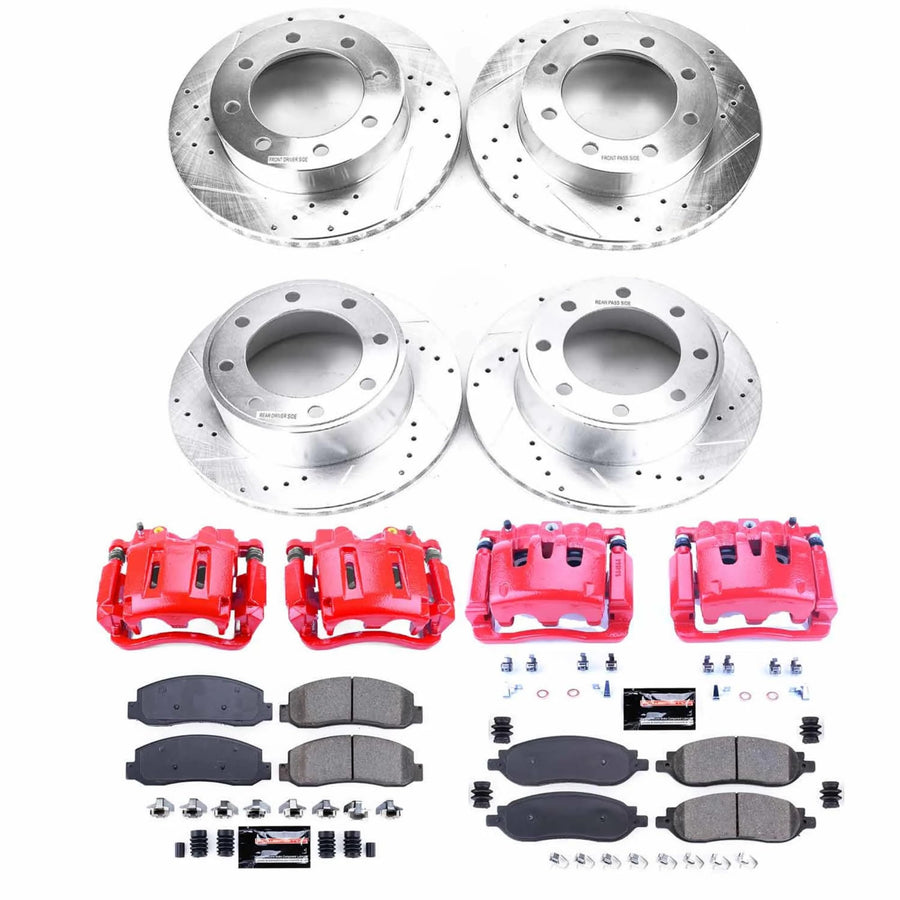 Power Stop Z23 Evolution Sport Brake Kit with Calipers For 2006 2005 Ford F250 F350