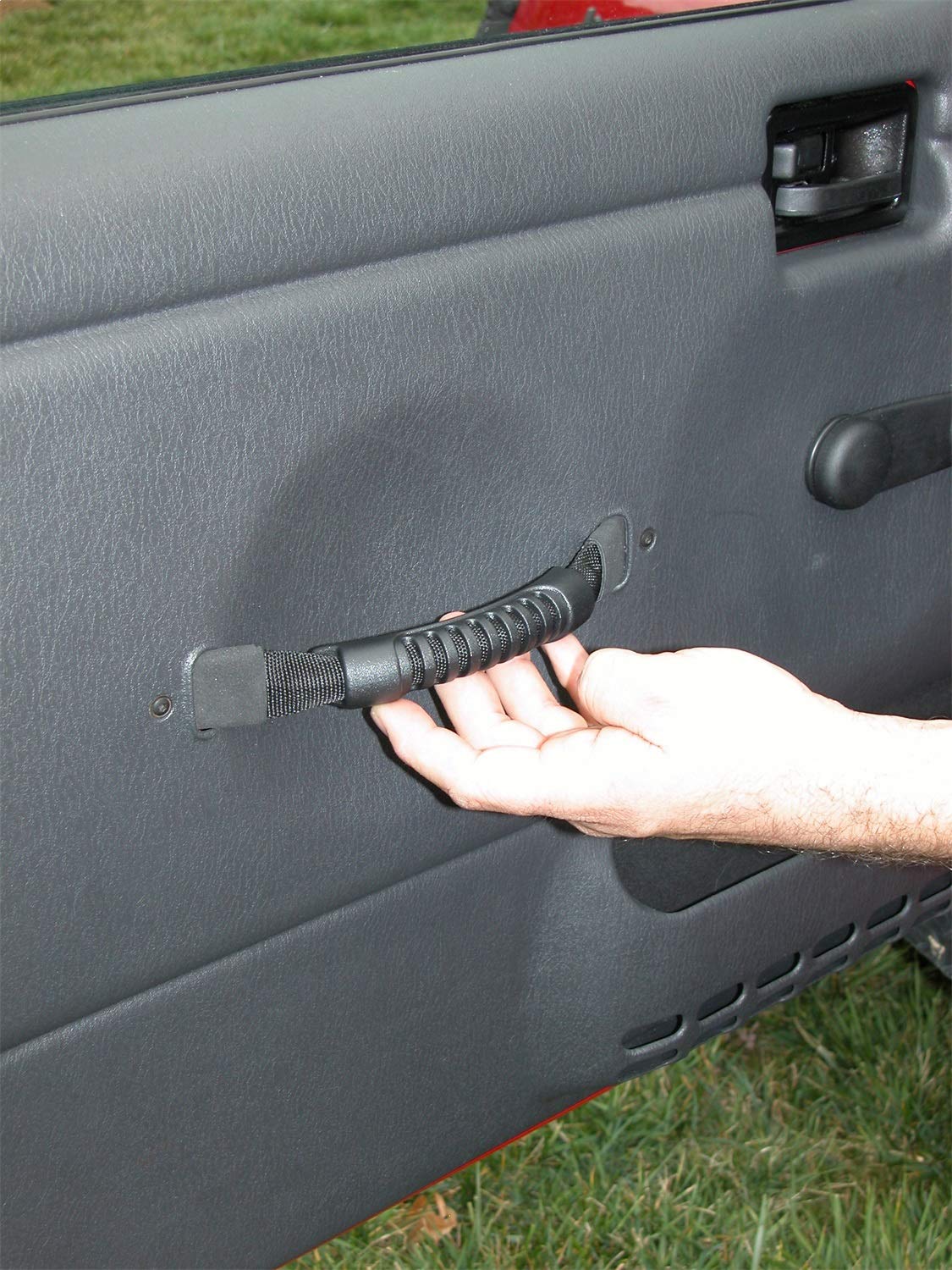 Door Pull Straps Rugged Ridge for Jeep Wrangler TJ | Nylon, Black | 11826.01 | Fits 1997-2006 Jeep Wrangler TJ