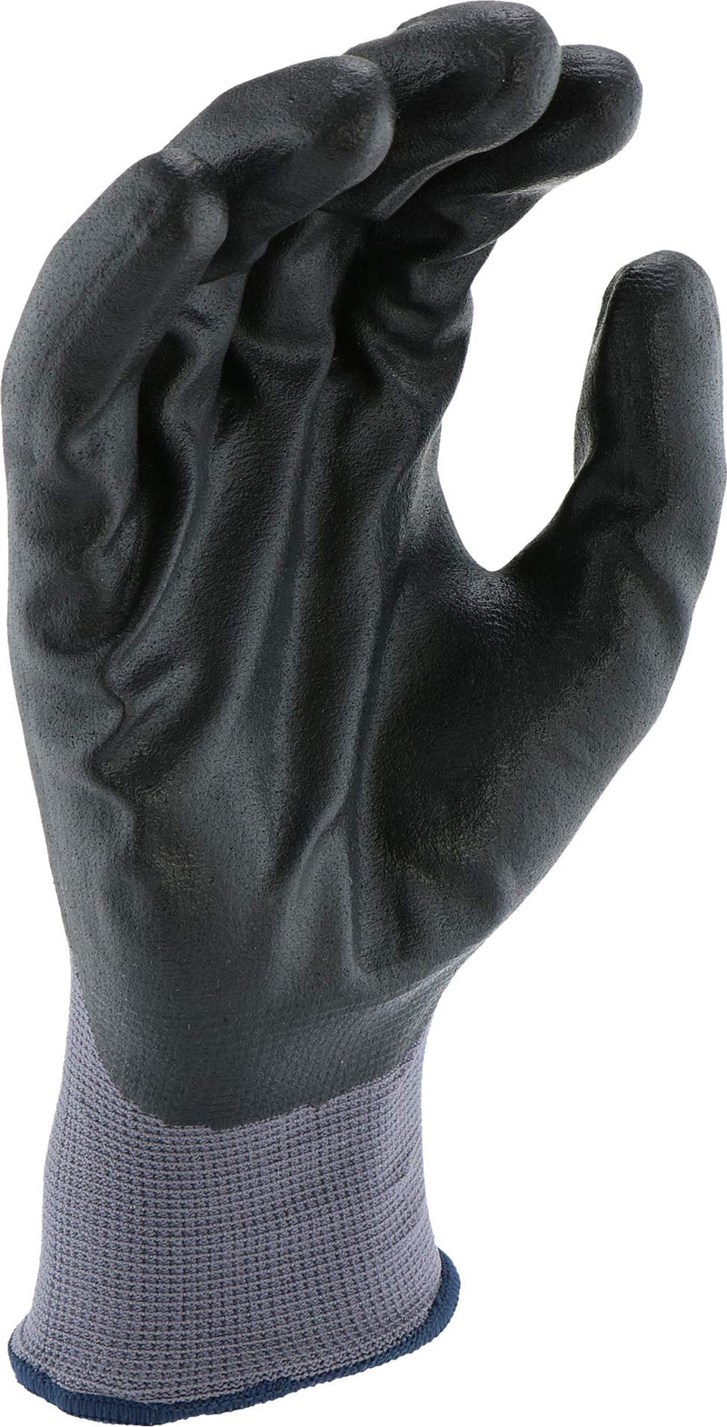 PosiGrip West Chester 713SNF Palm Dip Glove - [Pack of 12] XX-Large, Industrial Gloves, Black Foam Nitrile Coating on Polyester Shell, Knit Wrist