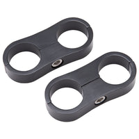 Hose Separator Edelbrock 654333 For -12 Braided Hose Black Anodize
