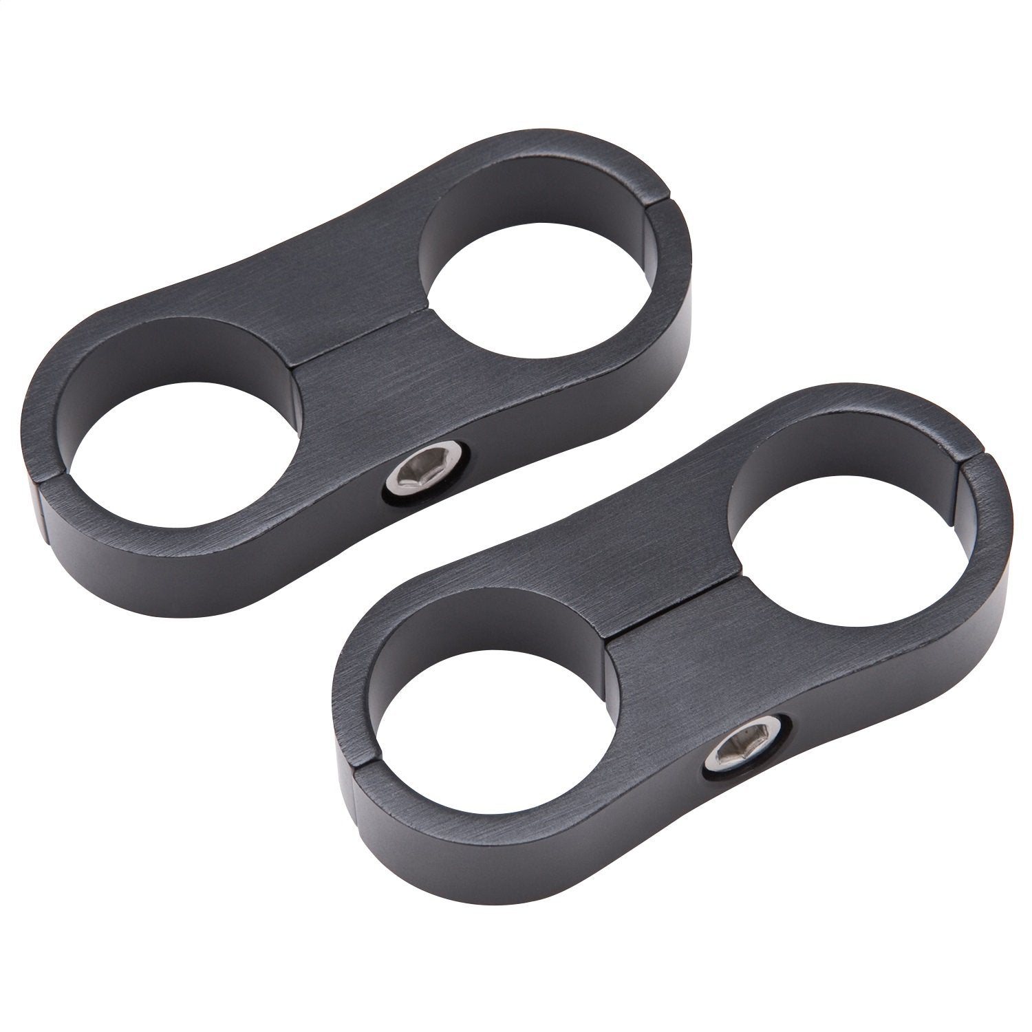 Hose Separator Edelbrock 654333 For -12 Braided Hose Black Anodize