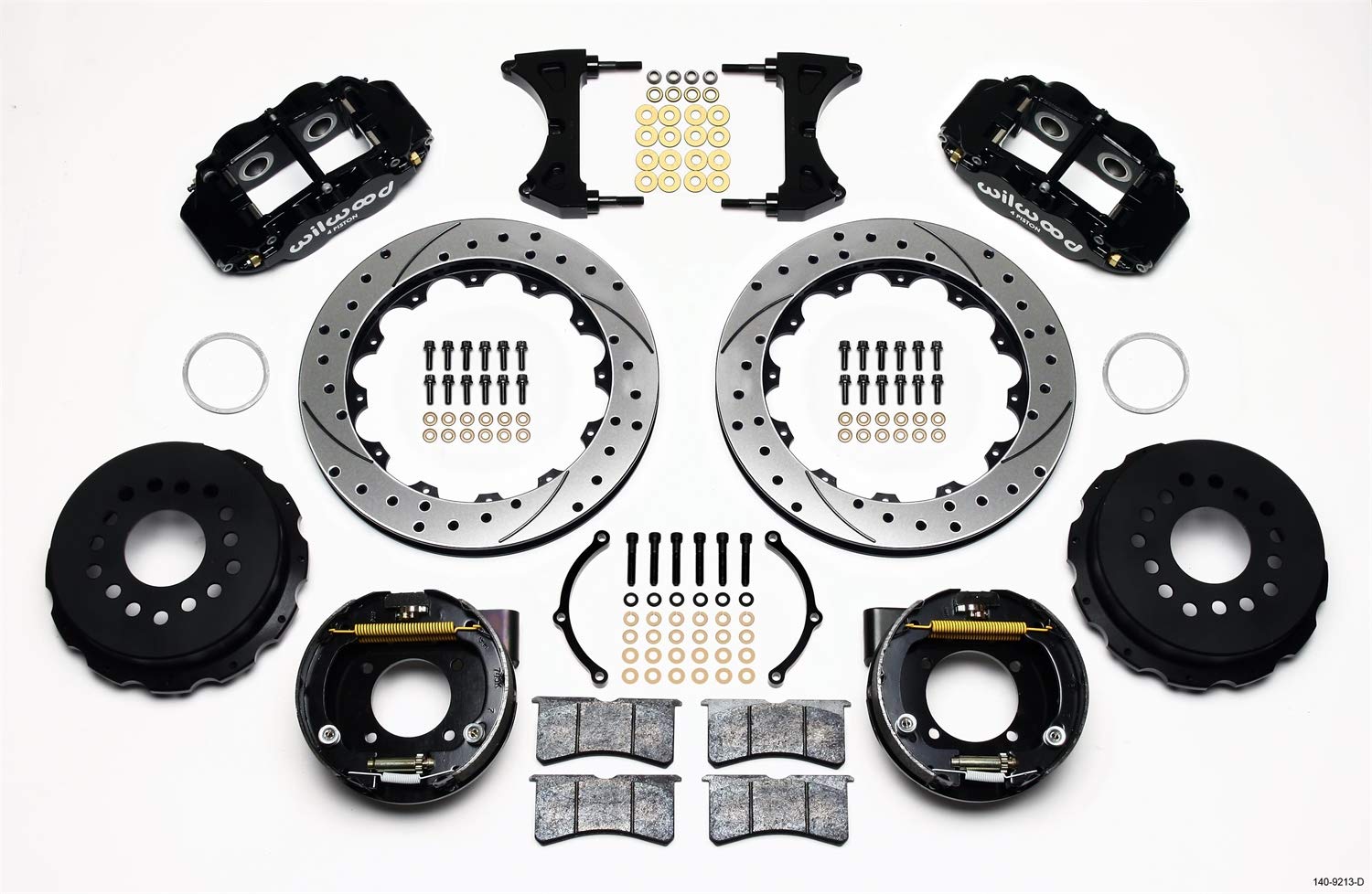 Rear P-Brk Kit, FNSL4R, 12.88" Drilled