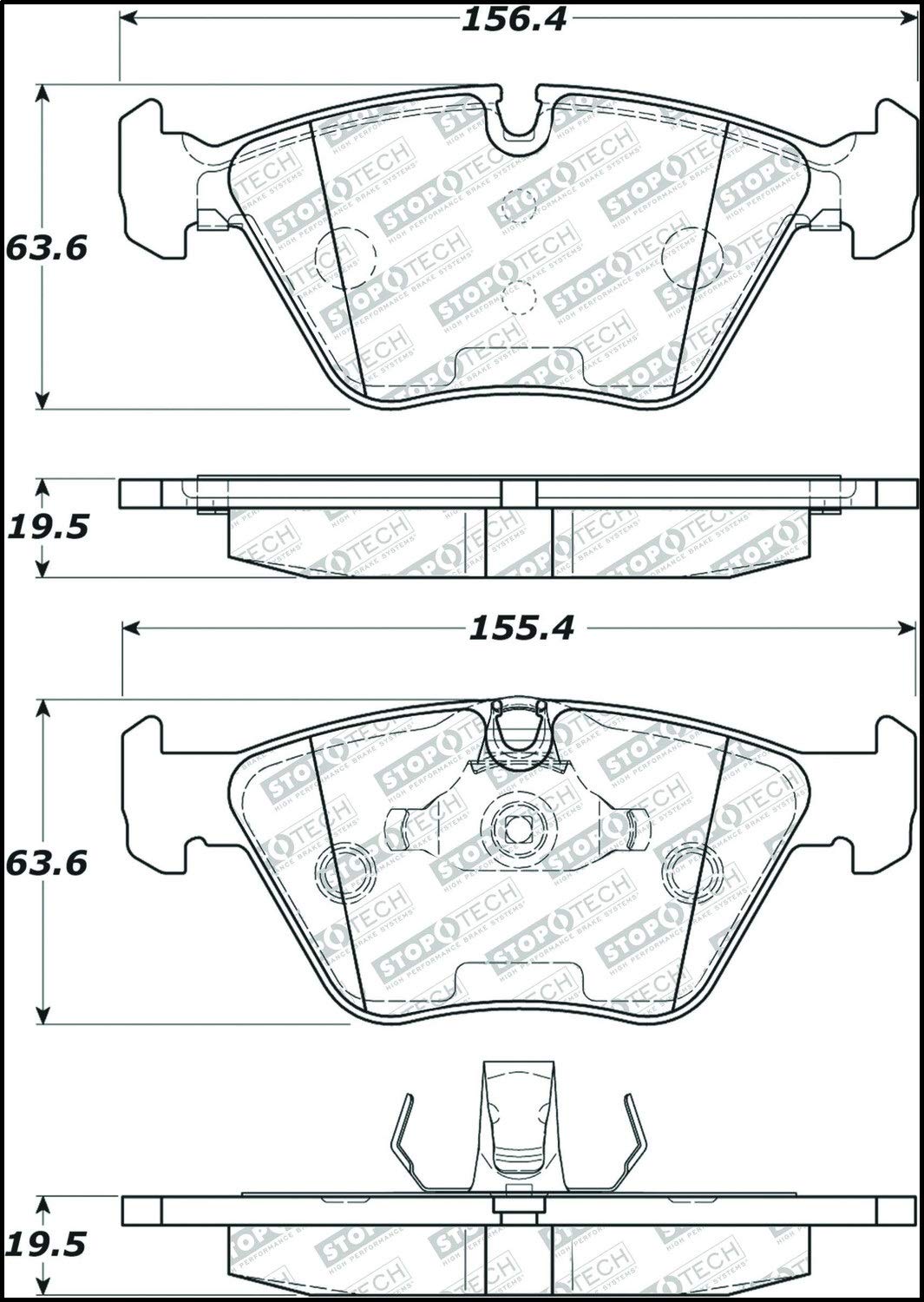 Brake Pads StopTech 305.09470 Street Select with Hardware