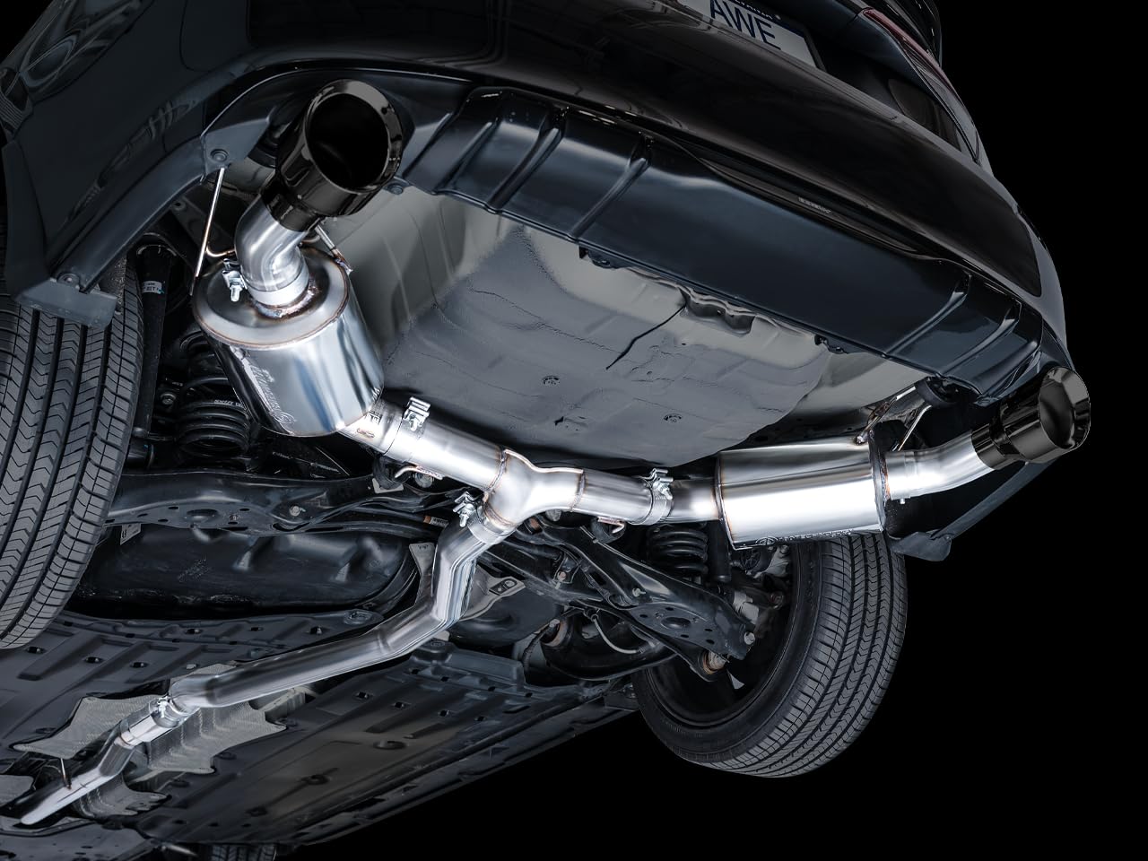 22+ Honda Civic Si/Acura Integra AWE Tuning Touring Edition Catback Exhaust - Dual Diamond Black Tip