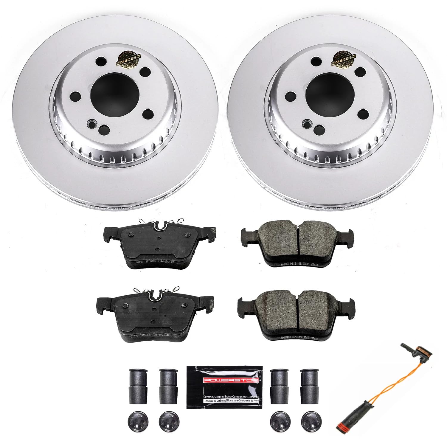 Rear Power Stop CRK7183 Geomet® Coated Brake Kit