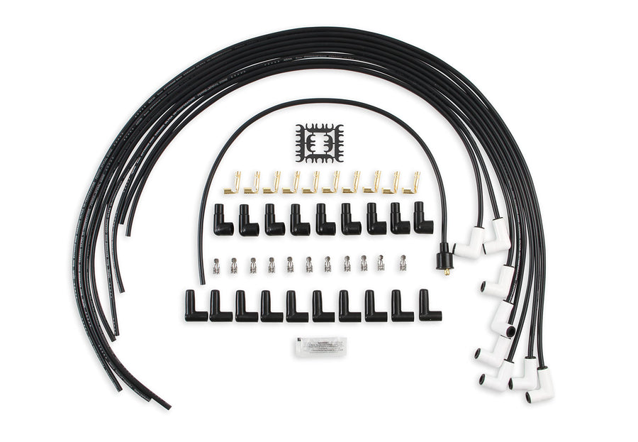 9001C ACCEL Extreme 9000 Spark Plug Wire Set - Universal - 90 Degree White Ceramic Boots