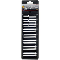 W32700 Performance Tool 8-Piece 1/2-Inch Drive 12 Point Metric Deep Socket Set