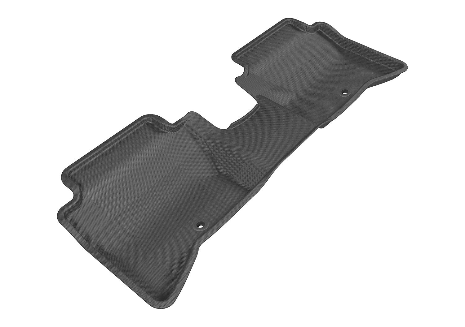 3D MAXpider Custom Fit Second Row All-Weather Floor Mat for Select Kia Rio/Rio 5 Models - Kagu Rubber (Black)
