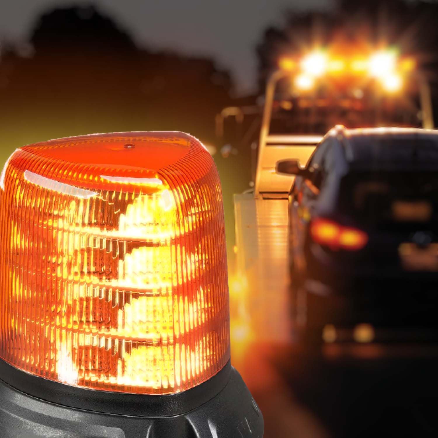 AEROTECH Vision X Lighting 10-33V LED Beacon Amber Single Bolt (QUADRA Stack)
