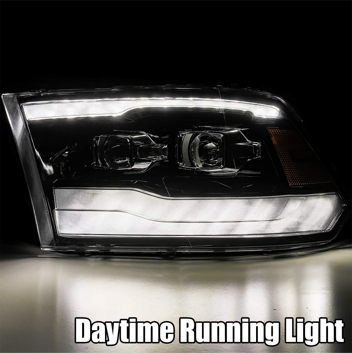 880593 AlphaRex USA Projector Headlamps Fits Dodge Ram 1500