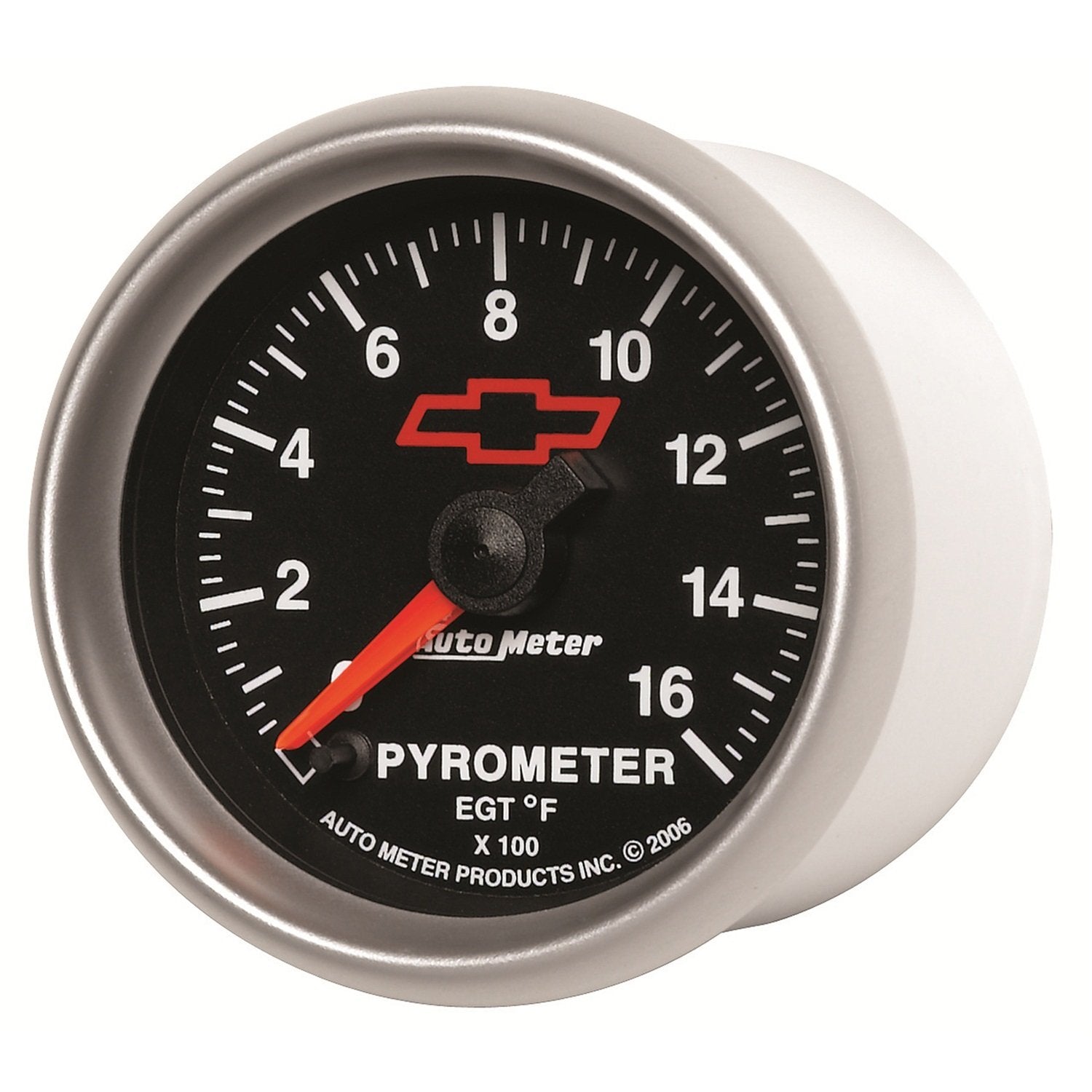 Auto Meter 3644-00406 2-1/16" GM Performance Part Red 0-1600 Degree Fahrenheit Full Sweep Electric Pyrometer Gauge Kit
