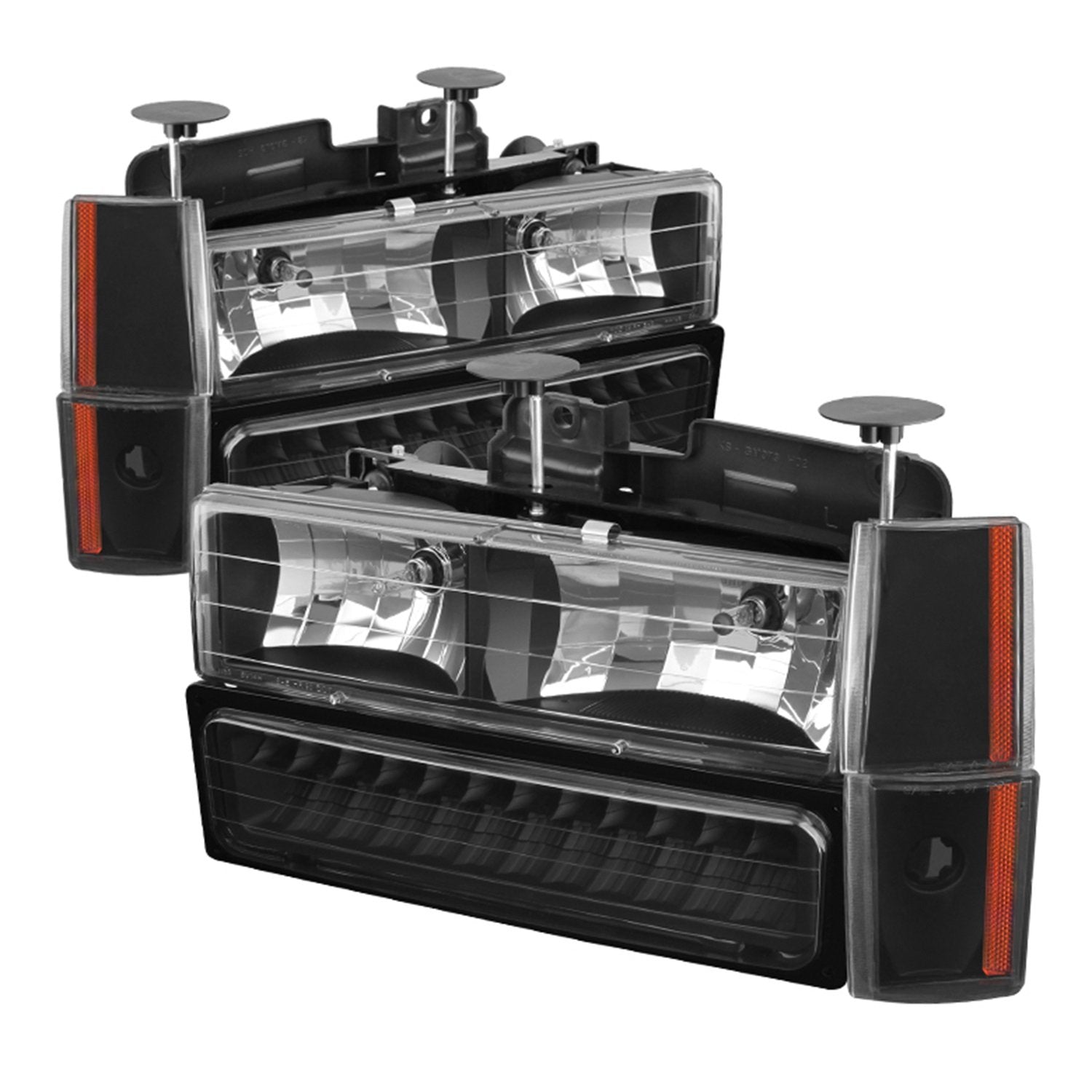Headlight Spyder Auto HD-JH-GMCCK88-LED-AM-BK-SET