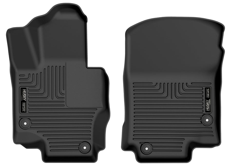Husky Liners Floor Mats X-act Contour | Fits 2020-2025 Mercedes-Benz GLE450, GLS450, GLE63 AMG S; 2022-2025 GLE350 | Front Row, 2-pc Black - 50981