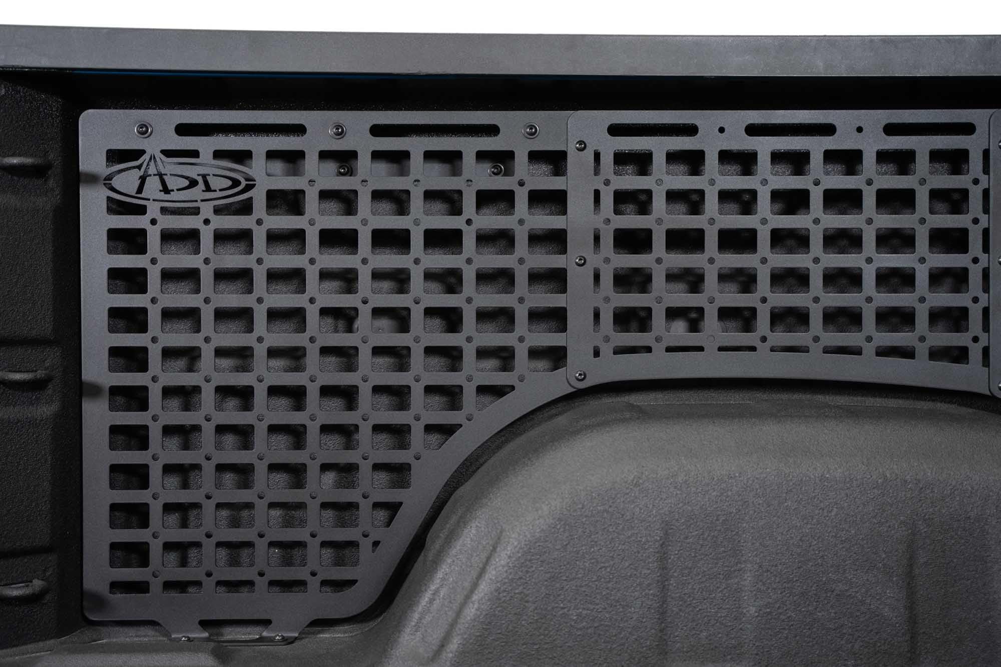 Molle Panels Bed Side for The 2019-2024 Chevy Silverado 1500/GMC Sierra 1500 | Molle Pattern Offers Diverse Mounting Solutions | Made in The USA | Addictive Desert Designs (Driver Side Full Kit)