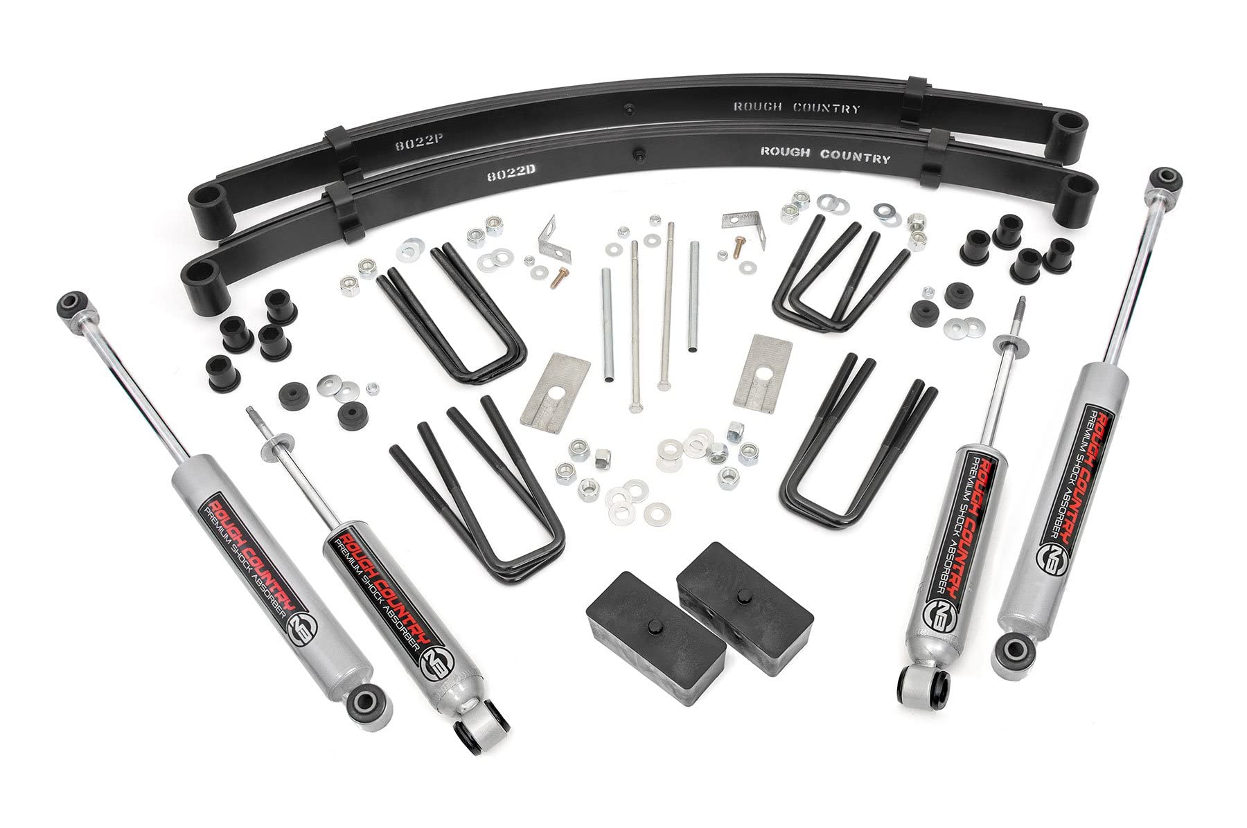 3" Rough Country Suspension Lift Kit for 1979-1983 Toyota Pickup 4WD - 700N3