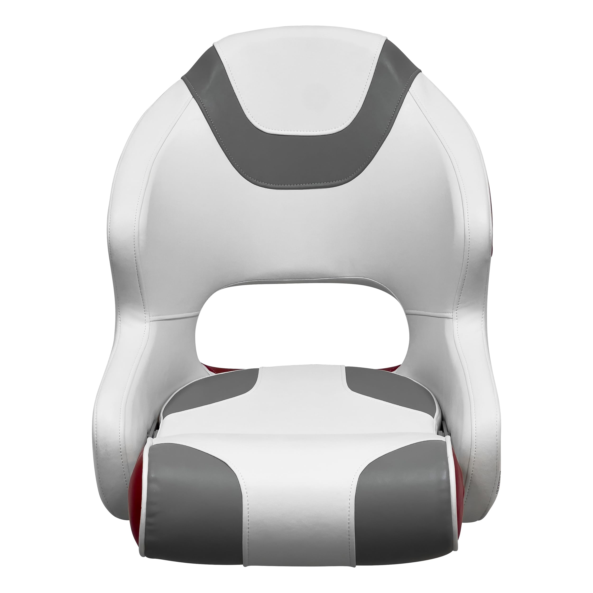 Baja Series Wise 3315-1774 Bucket Seat with Bolster, Brite White/Grey/Dark Red