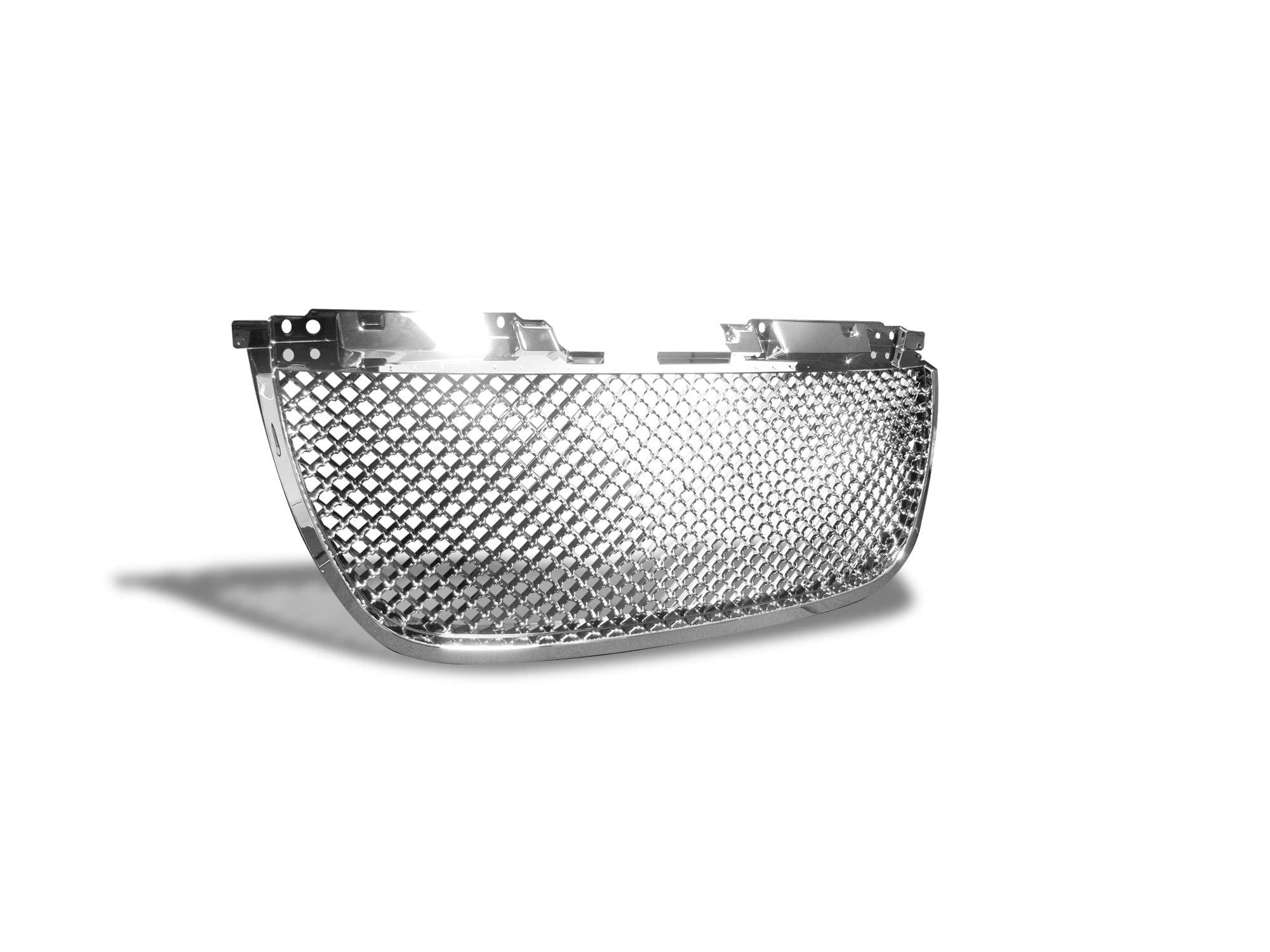 7148772 Armordillo USA Mesh Front Hood Grille - Chrome Fits 2007-2014 GMC Yukon