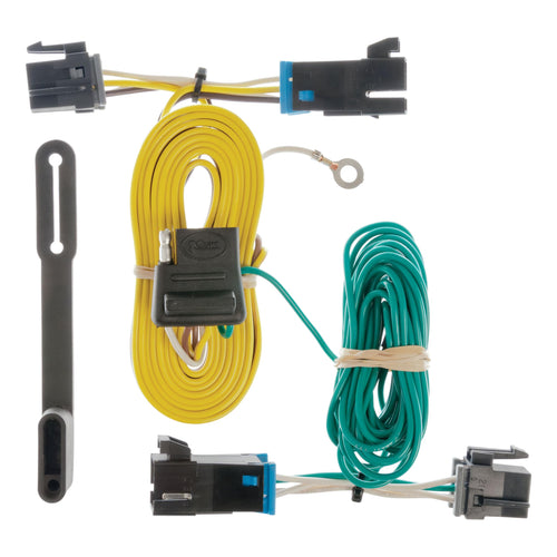 CURT Vehicle-Side 55540 Custom 4-Pin Trailer Wiring Harness, Fits Select Chevrolet Express, GMC Savana 1500, 2500, 3500, 4500