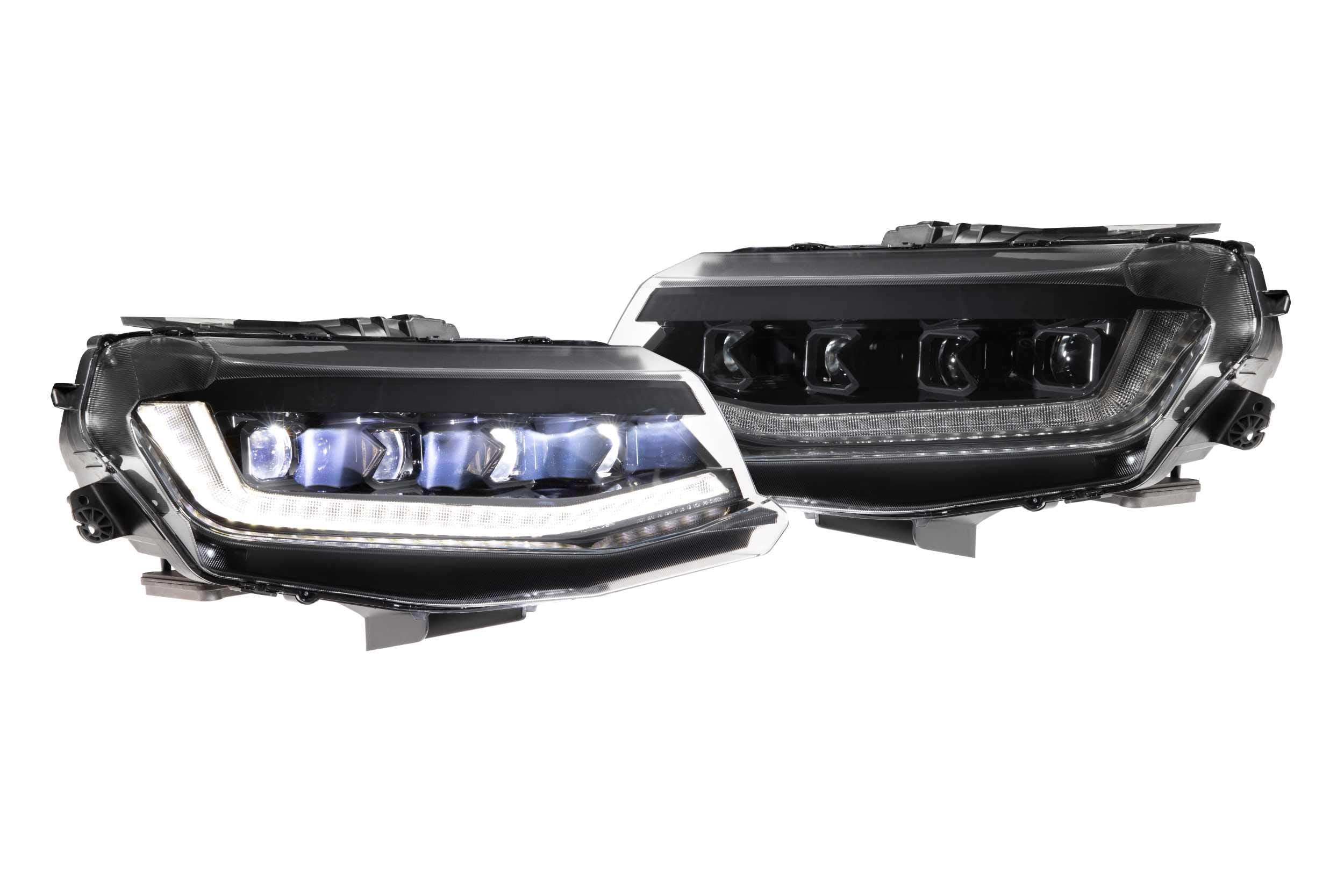 XB LED Headlight Housing Upgrade Morimoto, Fits 2016-2018 Chevrolet Camaro, Plug and Play Replacement, DOT Approved LED Assembly with Switchback Sequential Turn Signals & UV Coated Lens (1x LF403)