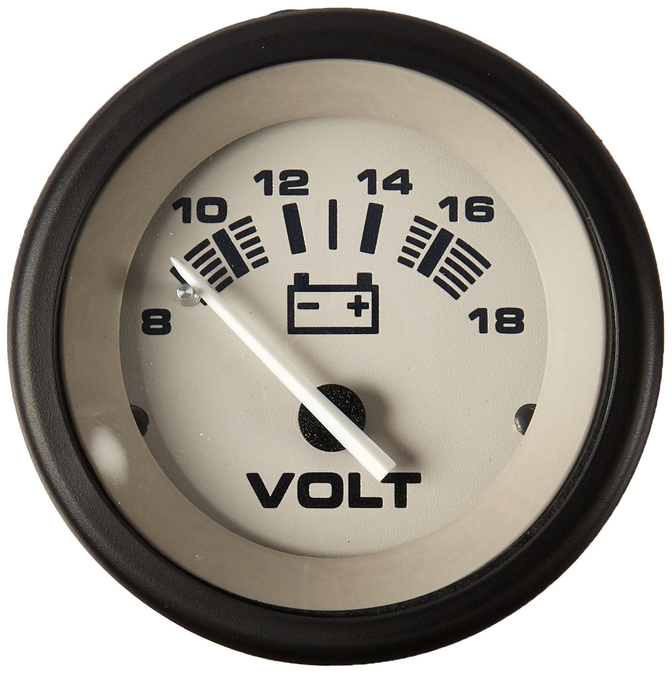61548P Sierra International Driftwood 8 to 18 Vdc Dial Range Scratch Resistant System Voltmeter, 2"