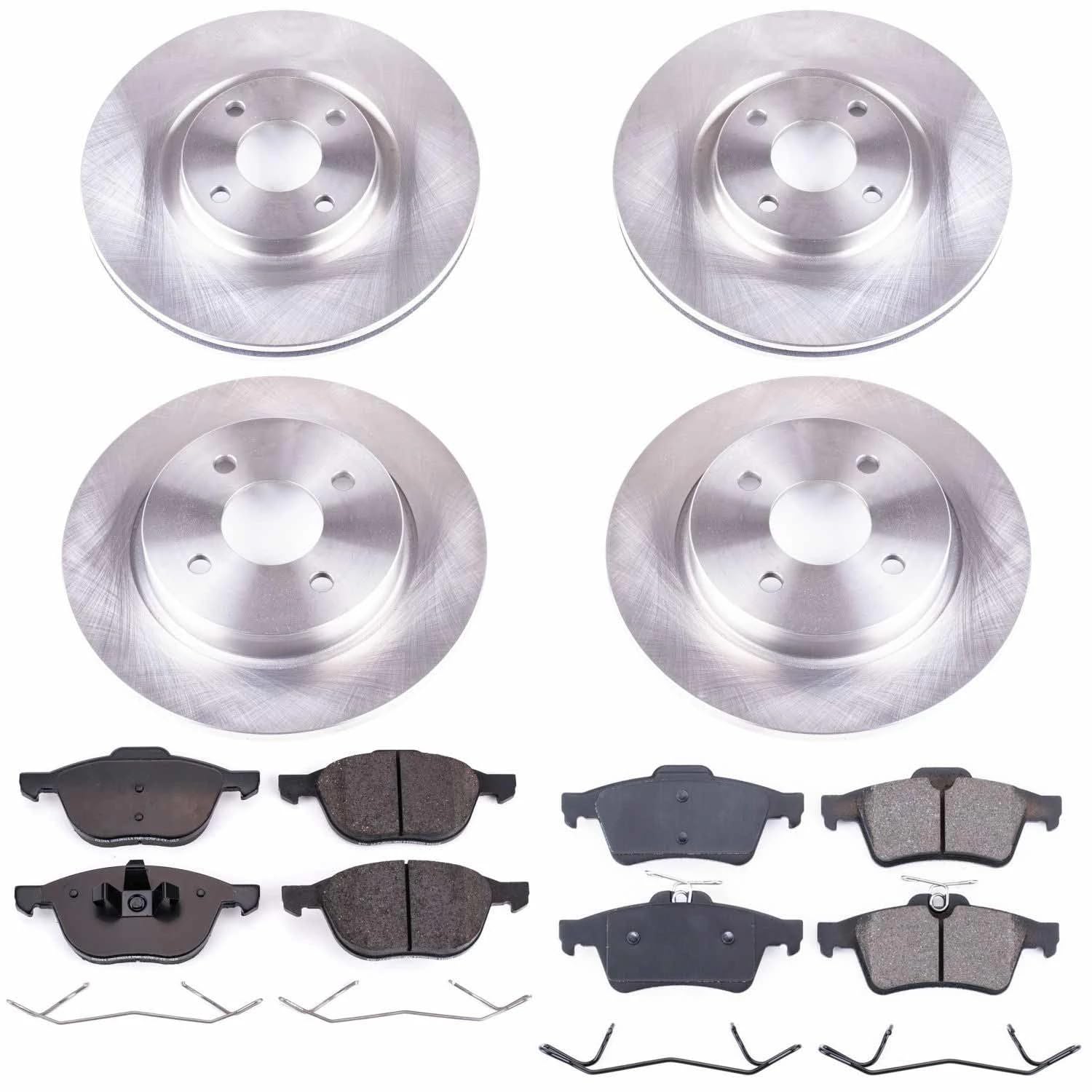 Power Stop KOE7911 Front and Rear Replacement Brake Kit-OE Brake Rotors & Ceramic Brake Pads For Ford EcoSport 2018-2022 [Model Specific]
