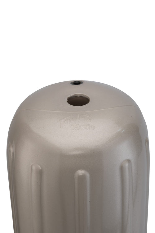 Taylor Made Inflatable Boat Fender Big B, Aurora Gold (12" x 34") End-to-End Line Passage Fits 5/8" Rope, Hangs Horizontally or Vertically, Ribbed, Needle Valve, Marine-Grade Vinyl - 601034