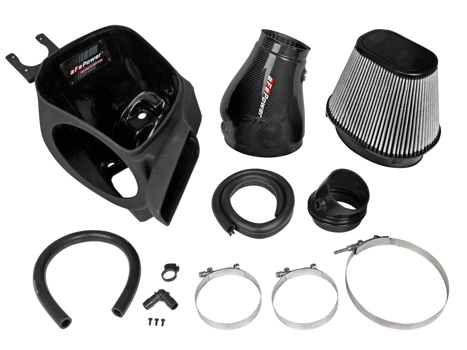 Track Series aFe POWER Intake System w/Pro DRY S Filter, #57-10009D, Carbon Fiber