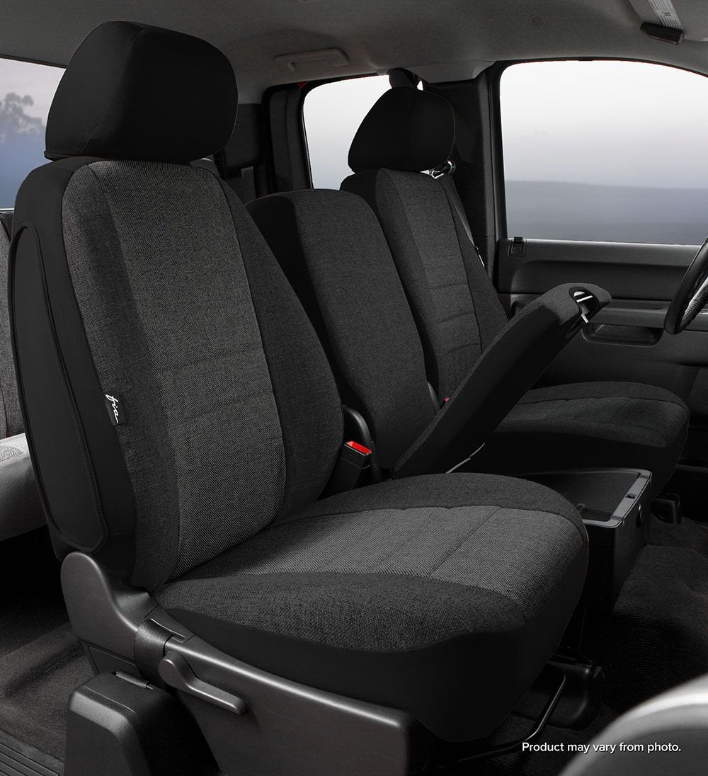 Custom Fit FIA OE39-15 CHARC Front Seat Cover Split Seat 40/20/40 - Tweed, (Charcoal)