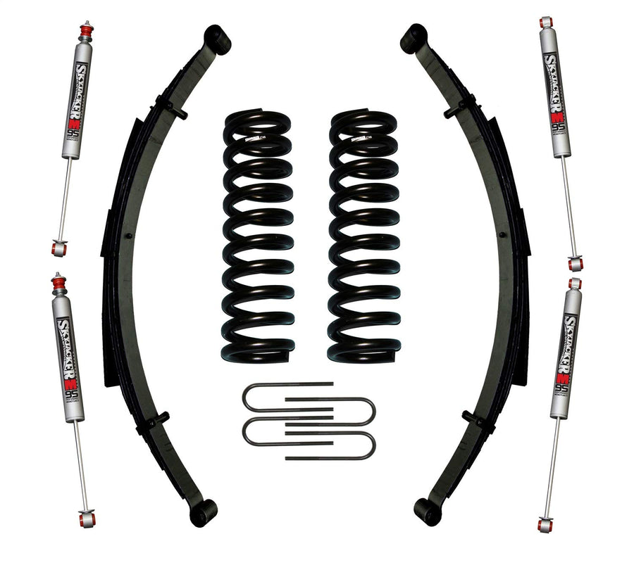 Skyjacker Suspension Lift Kit 174BKS-M w/Shock M95 Performance Shocks 4 in. Lift Incl. Front/Rear Springs Rear U Bolt Kit
