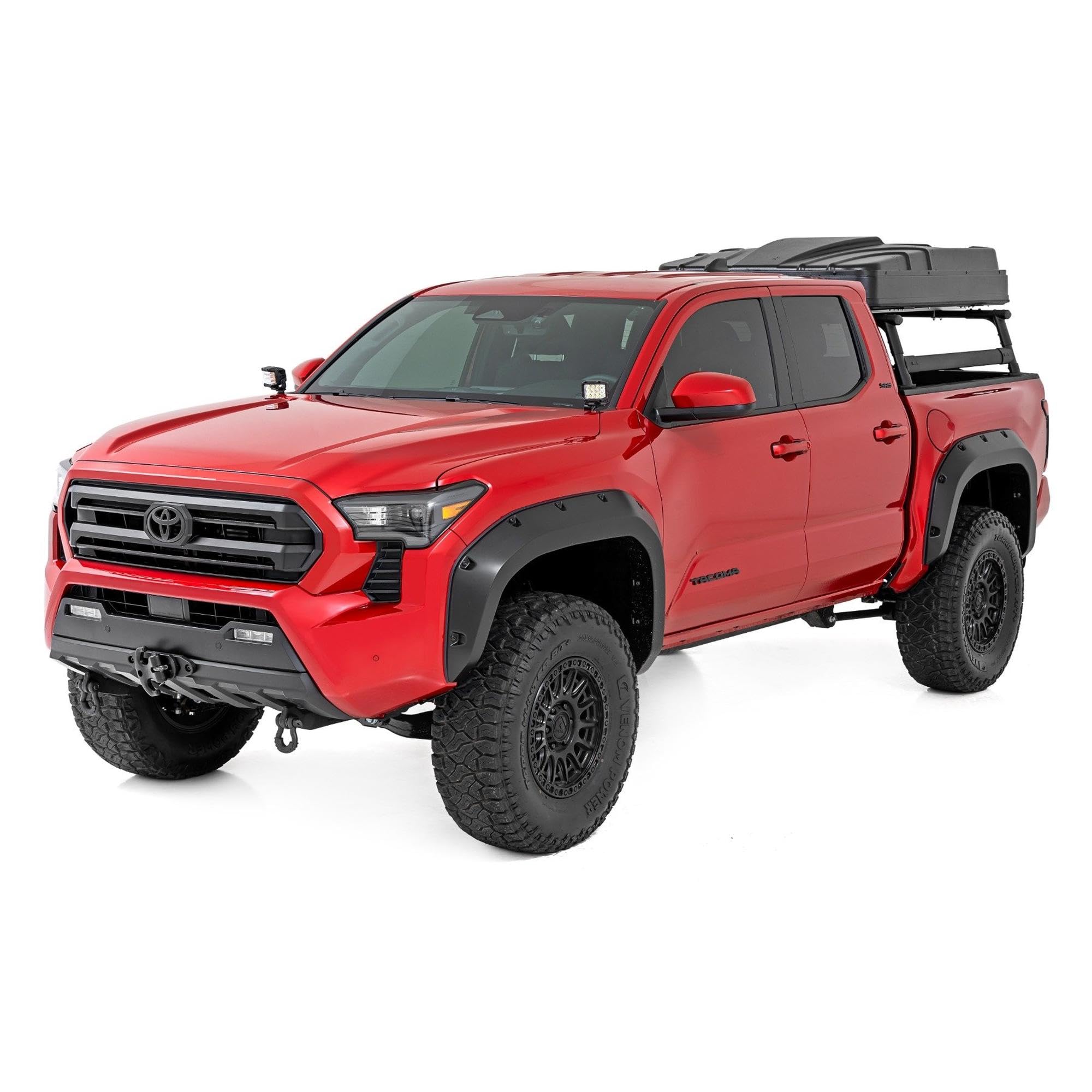 Ditch Light Kit Rough Country for Toyota Tacoma (2024-2025) - Hood Mount, 80W Dual 2" Spectrum Series, 9,600 Lumens, Wide Flood Beam