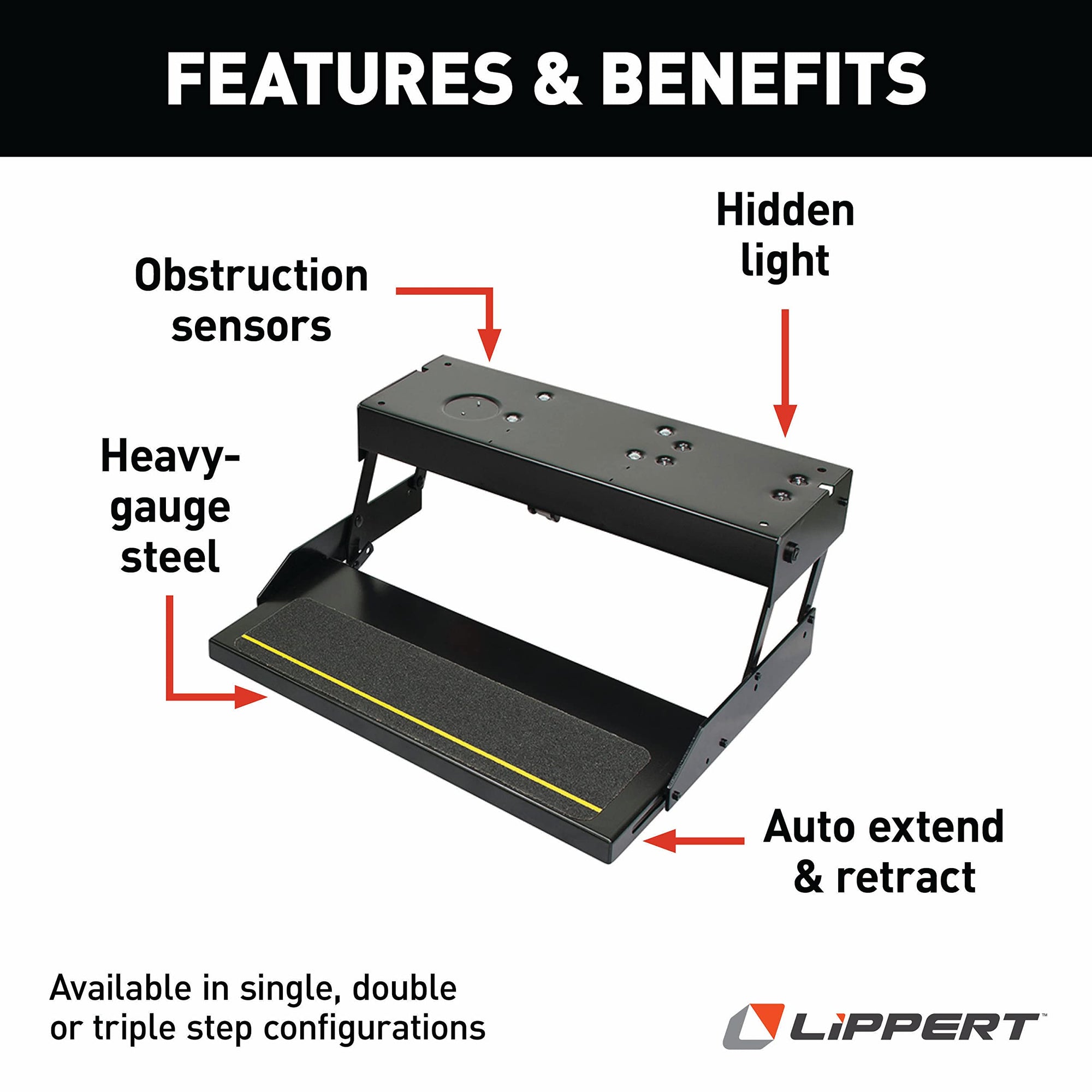 28 Series Kwikee Step Assembly with Logic Control Unit and No Switch Kit