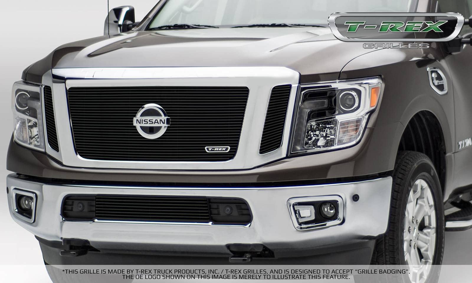 Billet Black T-Rex 20785B Grille T-Rex Nissan Titan
