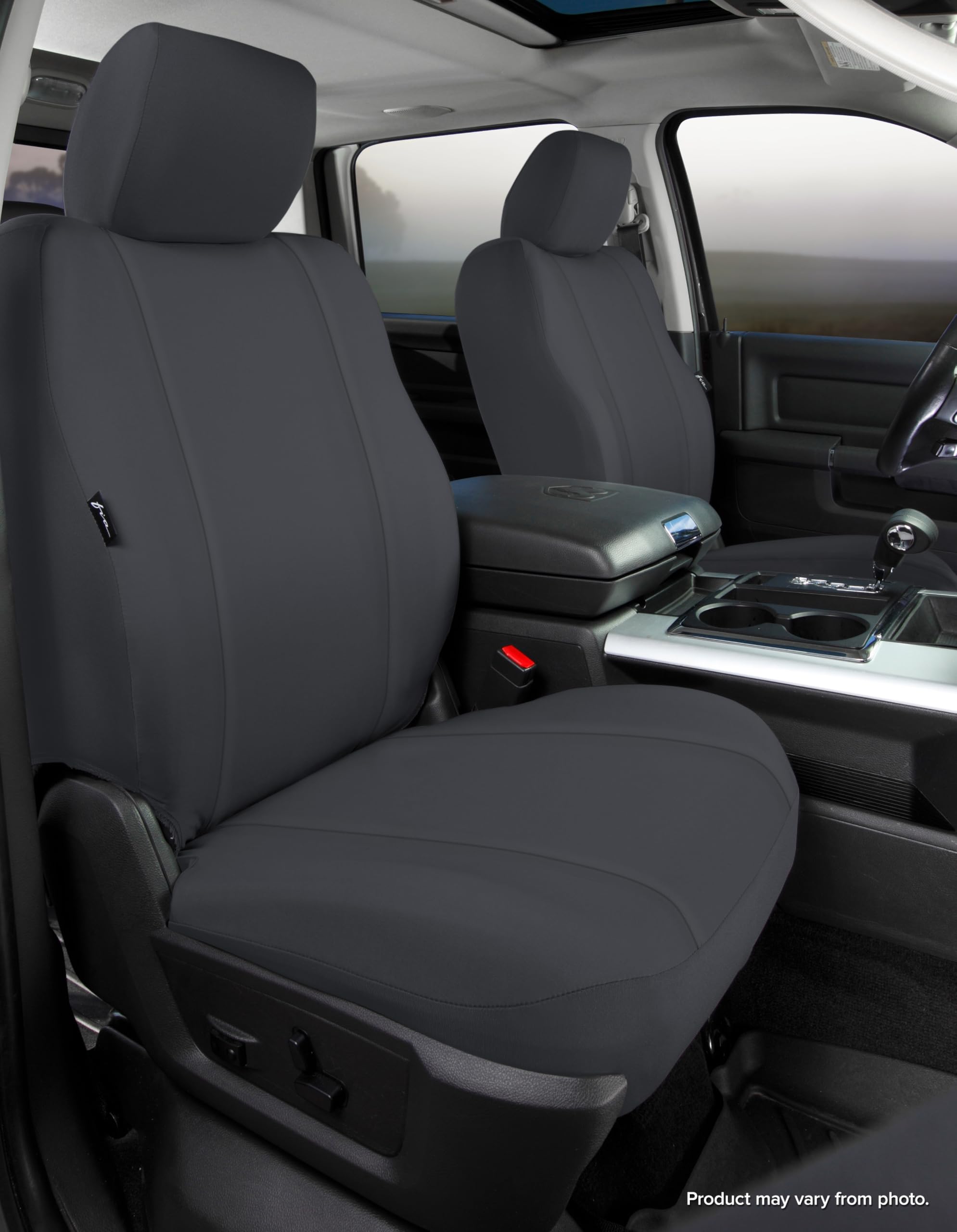 Custom Fit FIA DT77-34 Black Front Seat Cover, Bucket Seats - Nylon (Black)