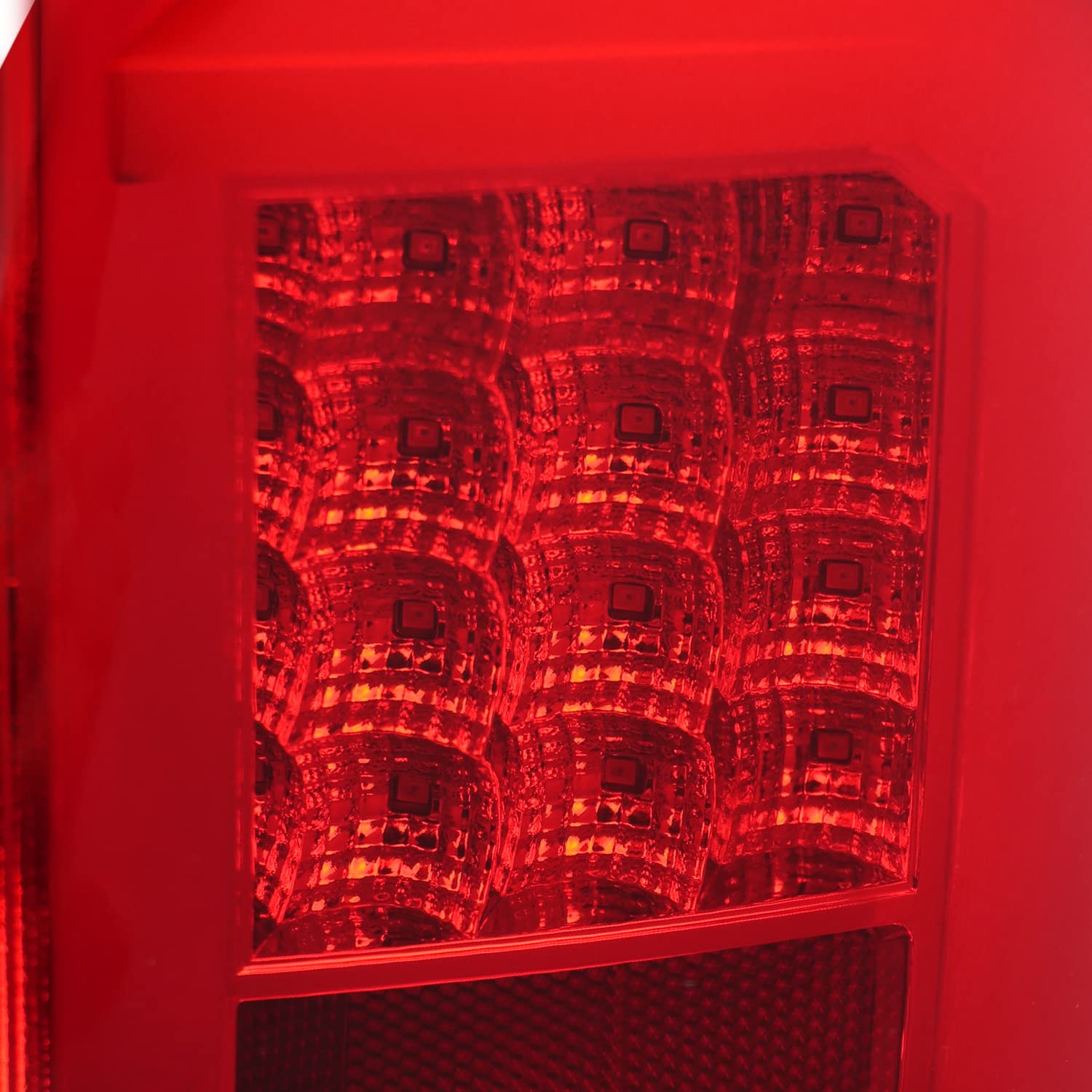 Red LED Tail Lights SPEC-D TUNING w/LED Light Bars Compatible with 2007-2013 Chevy Silverado 1500/2500HD/3500HD, Left + Right Pair Assembly