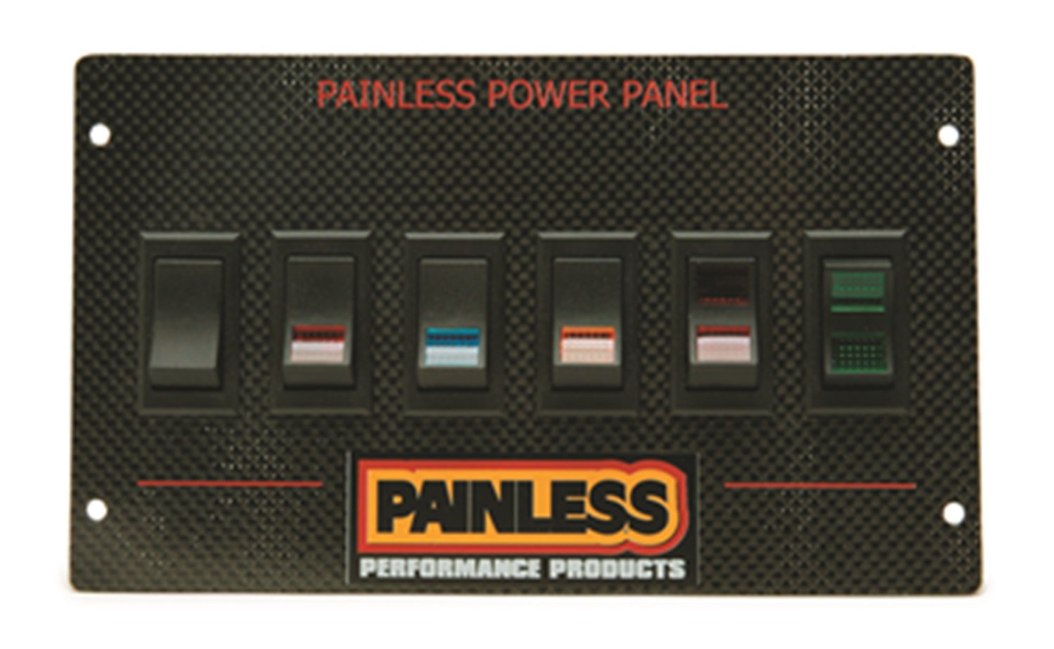 50430 Painless Performance Carbon Fiber Rocker Switch Power Panel for 1987-93 Mustang