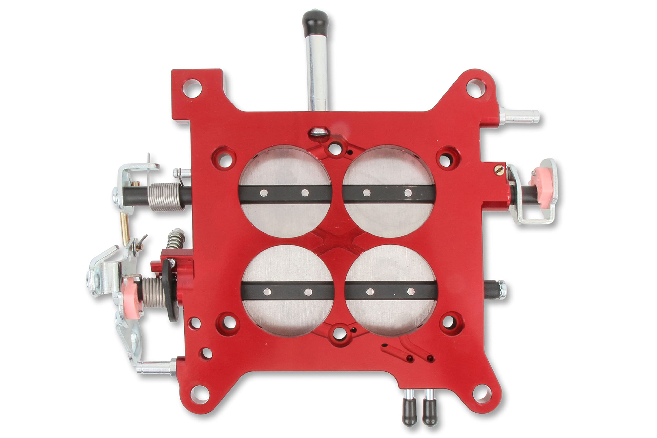 12-850QFT Quick Fuel Billet Throttle Body Assembly 1-3/4 in. Red with Stainless Steel Plates 12-850
