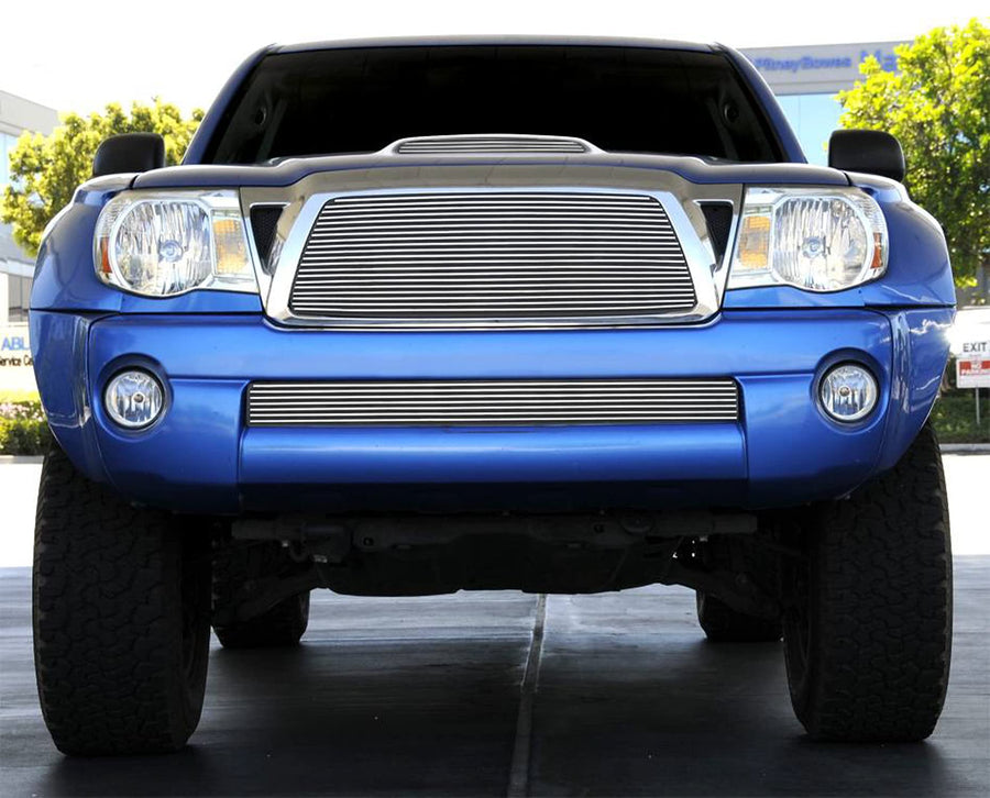 Horizontal T-Rex 20895 Aluminum Polished Finish Billet Grille Insert for Toyota Tacoma