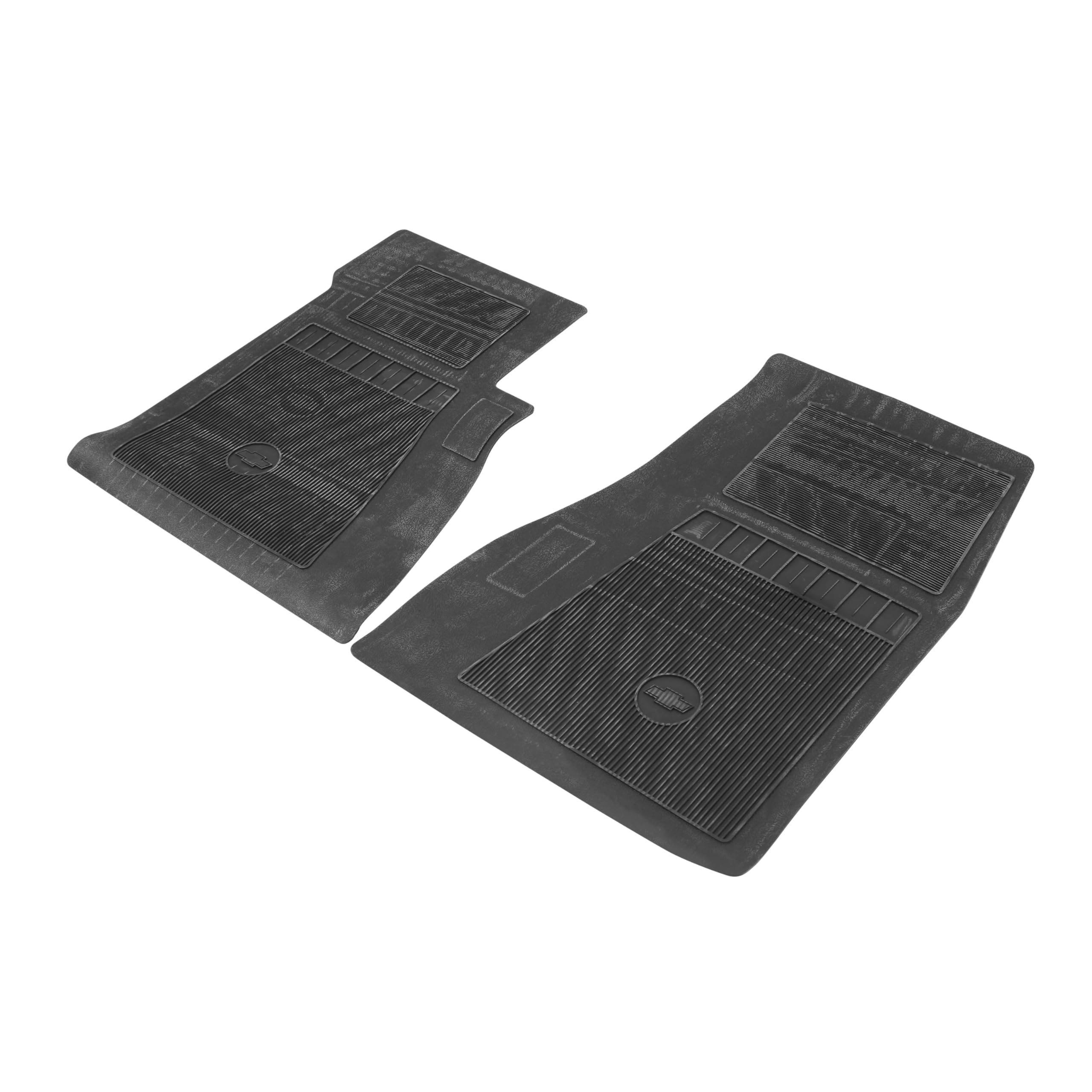 Brothers Trucks Factory Style CFM8702BLACK Rubber Floor Mats - 2 Pc Set - Black - Front