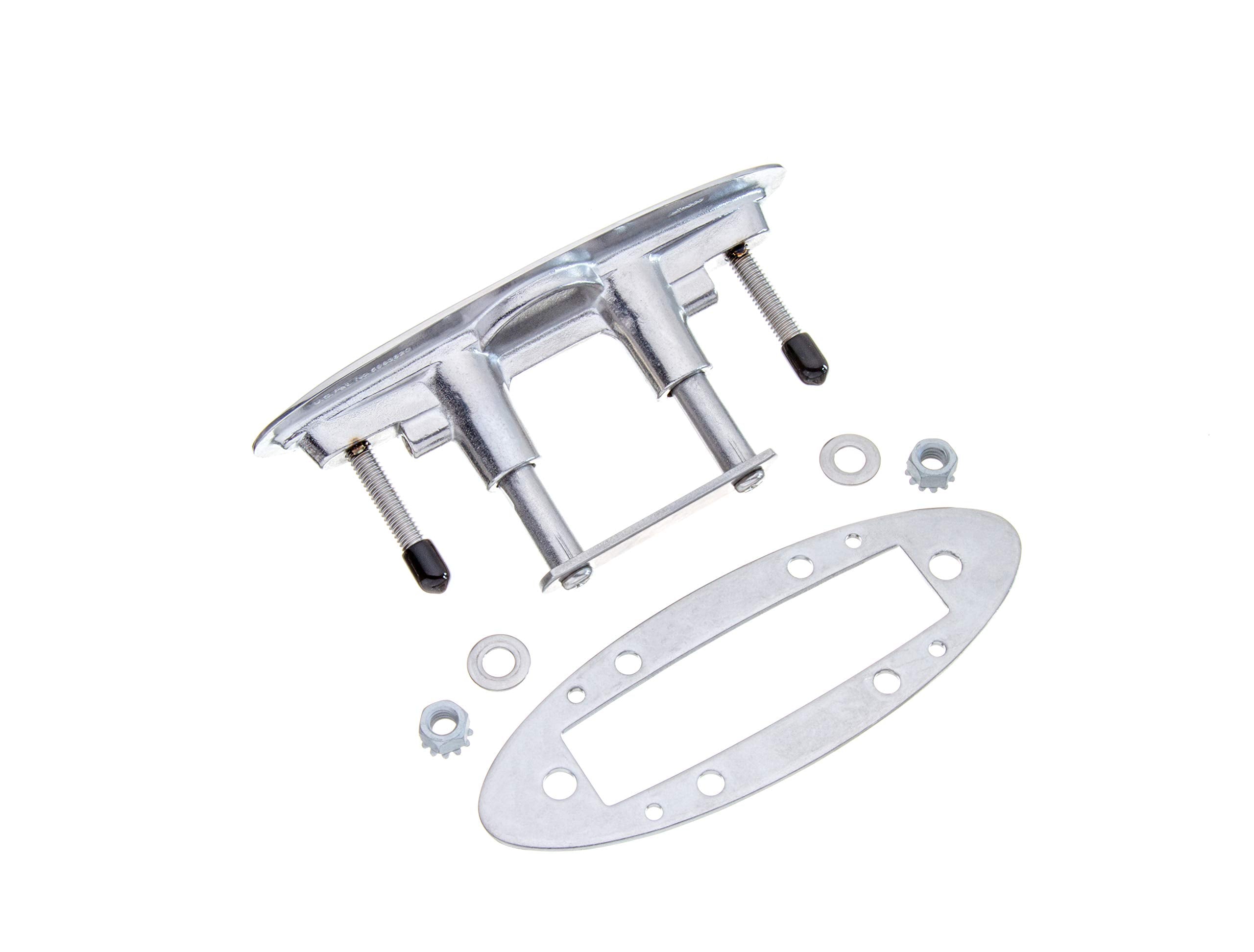 Attwood Retractable 66516-1 Low-Profile Stainless Steel Marine Boat 7-Inch Neat Cleat (66516-7)
