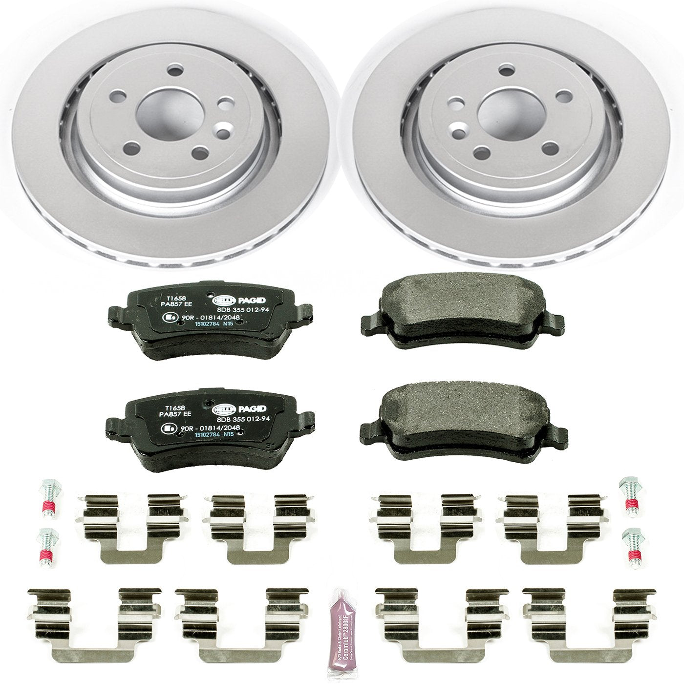 Power Stop Rear ESK4702 Euro-Stop Brake Kit For Volvo S60 2011-2018, Volvo S80 2007-2016, Volvo V60 2015-2018, Volvo XC70 2008-2016 [Model Specific]